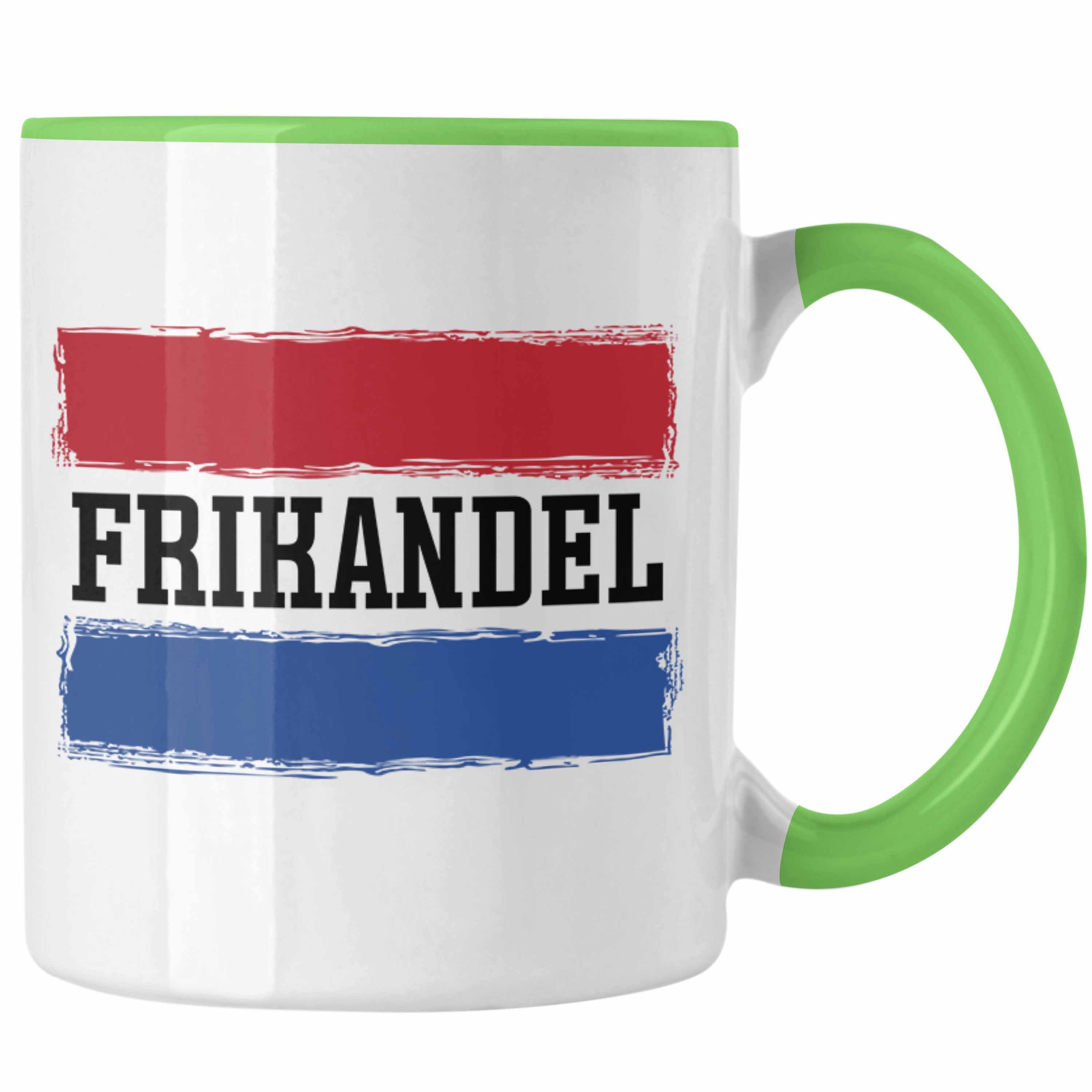 Tasse Holländer Geschenkidee Geschenk Frikandel Flagge Holland Grün Tasse Hollan Trendation