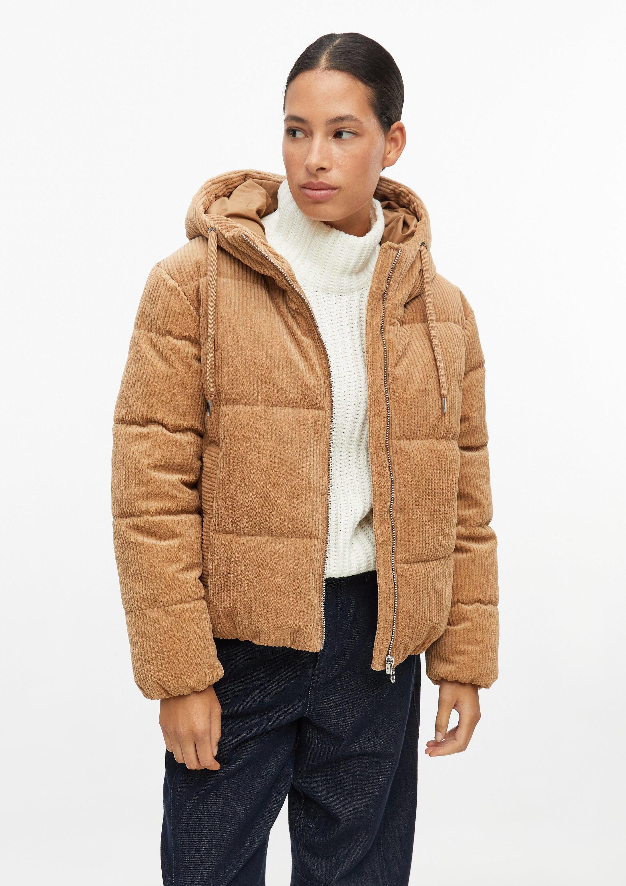 s.Oliver Winterjacke Outdoor-Jacke Kurze Pufferjacke aus Cord
