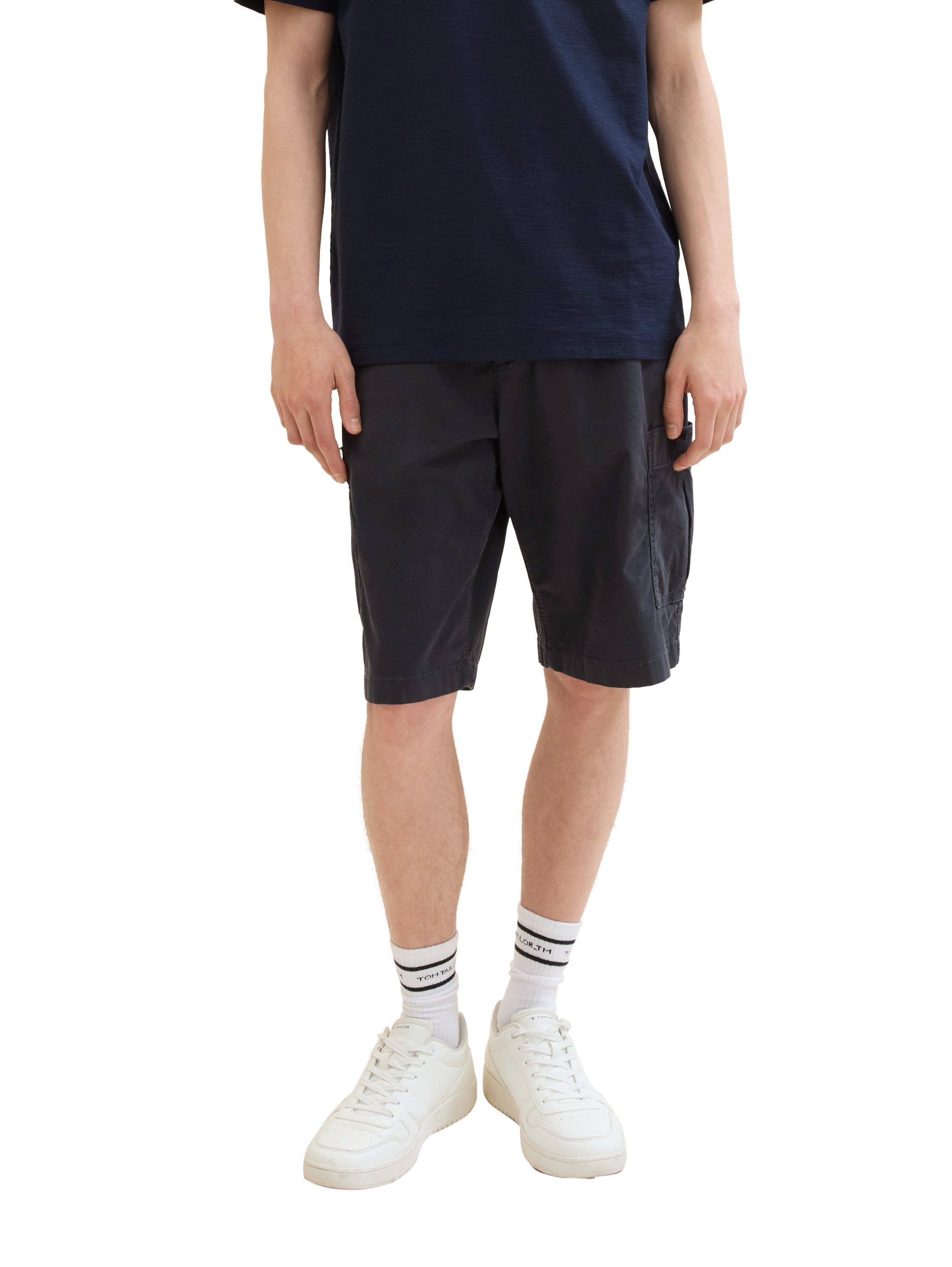 TOM TAILOR Denim Cargoshorts unifarben