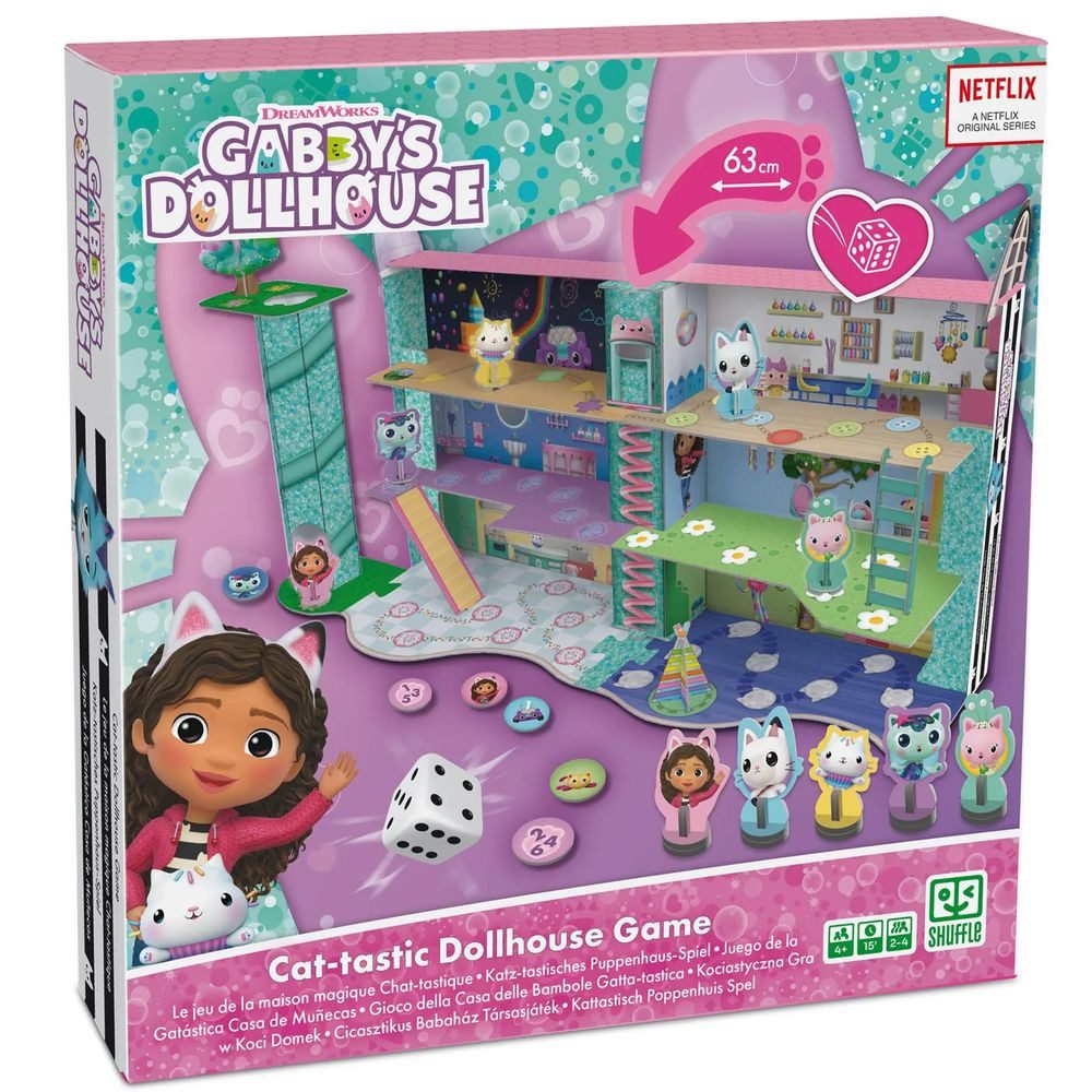 Cartamundi Spiel FSCGabby´s Dollhouse - das katz-tastische Puppenhaus-3D Brettspiel