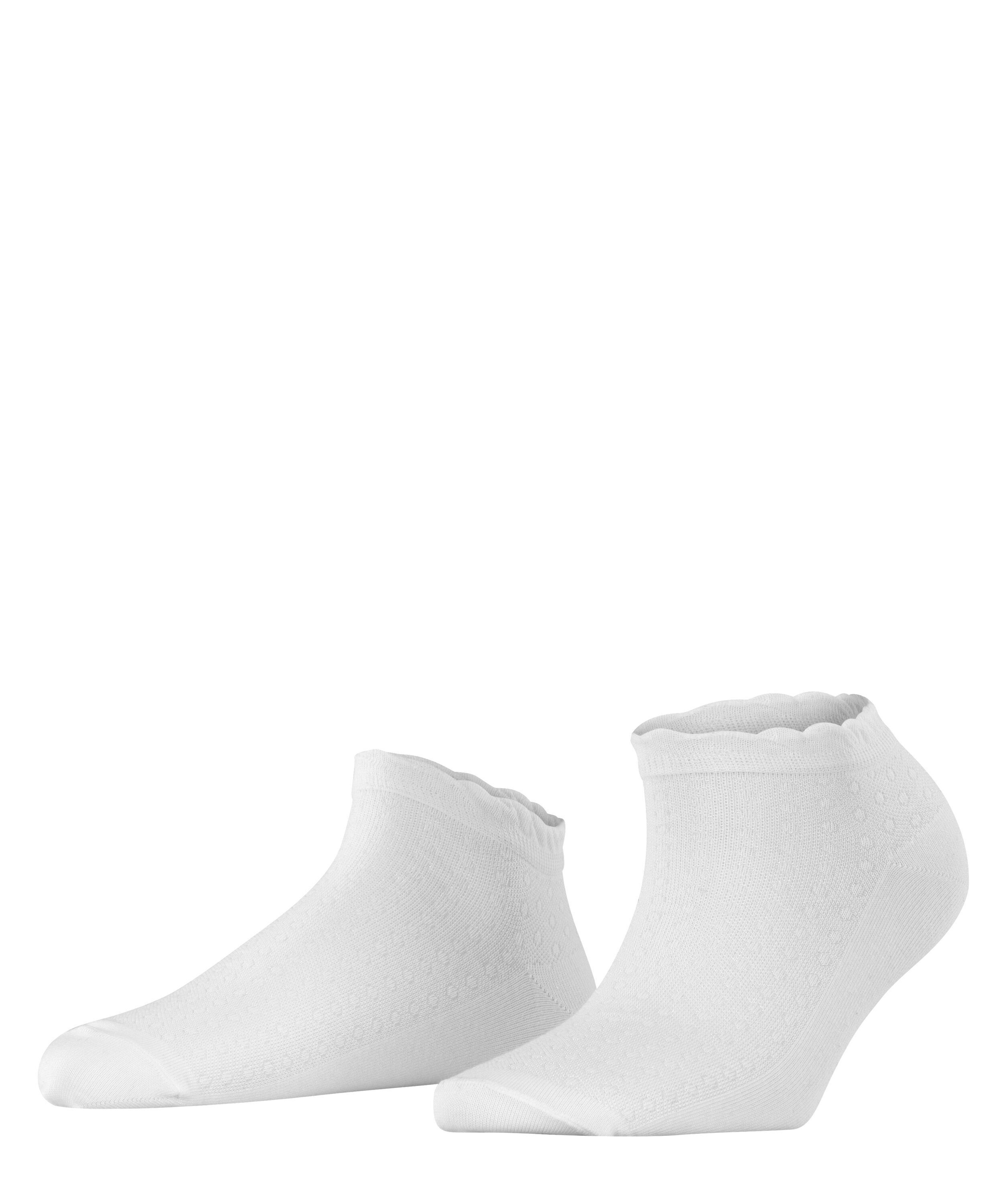 Bündchen (1-Paar) (2000) Sneakersocken mit gerüschtem Burlington white Montrose