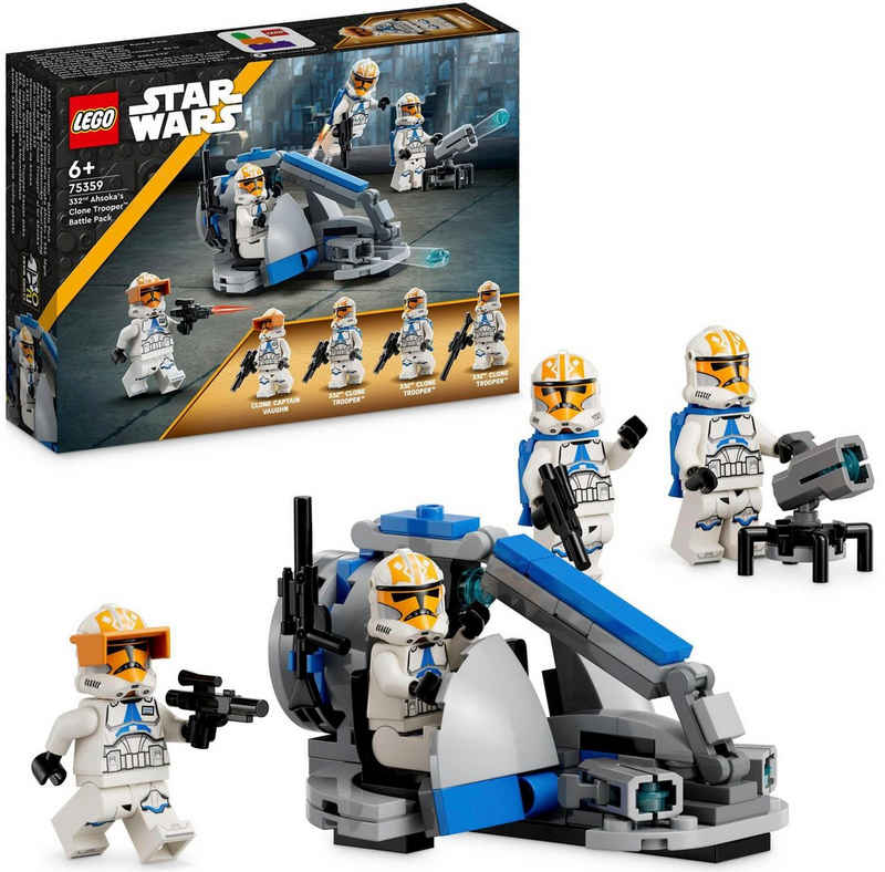 LEGO® Konstruktionsspielsteine Ahsokas Clone Trooper der 332. Kompanie (75359), LEGO® Star Wars™, (108 St., Battle Pack), Made in Europe