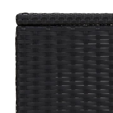 vidaXL Beistelltisch C-Tisch Schwarz 40x35x60 cm Poly Rattan (1-St)