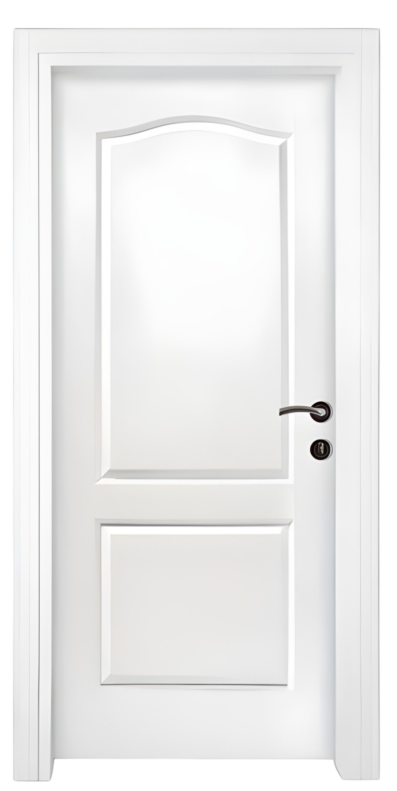 Xlmoebel Zimmertür Moderne weiße Zimmertür mit elegantem Design und Holzfinish, Made in Europa