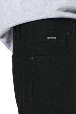 Pegador 5-Pocket-Jeans Baures Straight 33 (1-tlg., kein Set) logogeprägte Knöpfe und Nieten