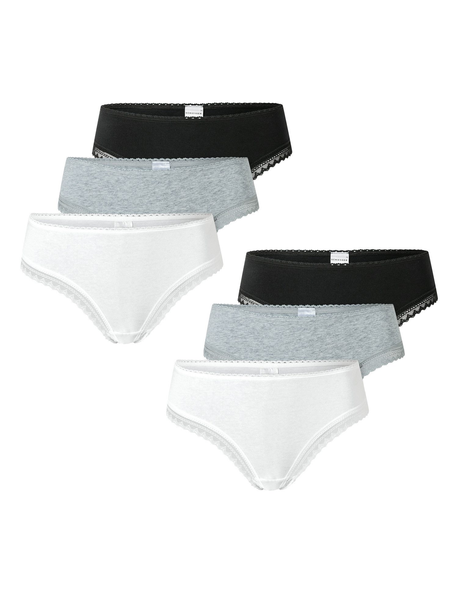 Schiesser Tanga Modern Multipacks (6-St) unterhose unterwäsche tanga