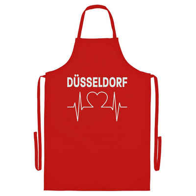 multifanshop Grillschürze Düsseldorf - Herzschlag - Schürze