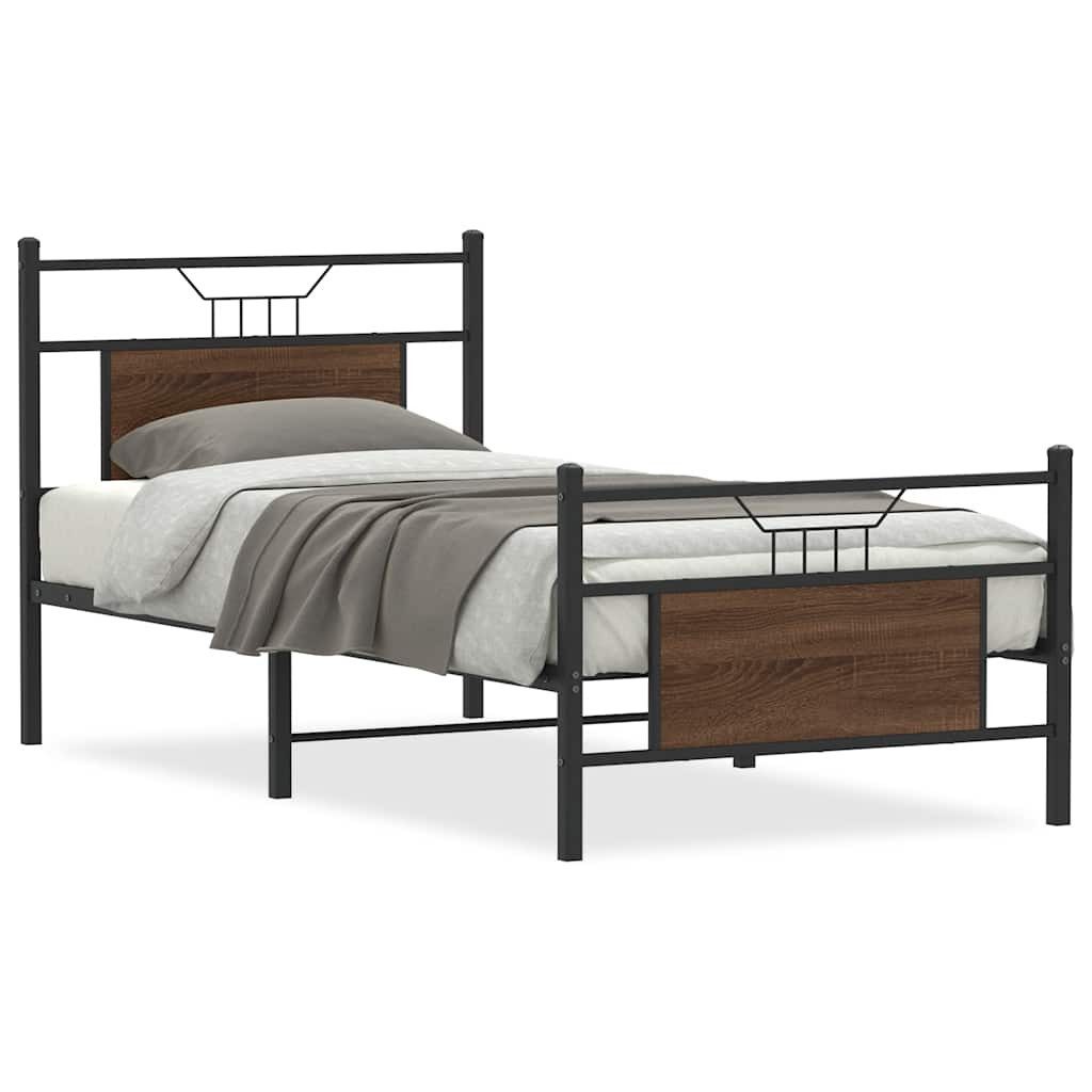 vidaXL Bett Bettgestell ohne Matratze Braun günstig online kaufen