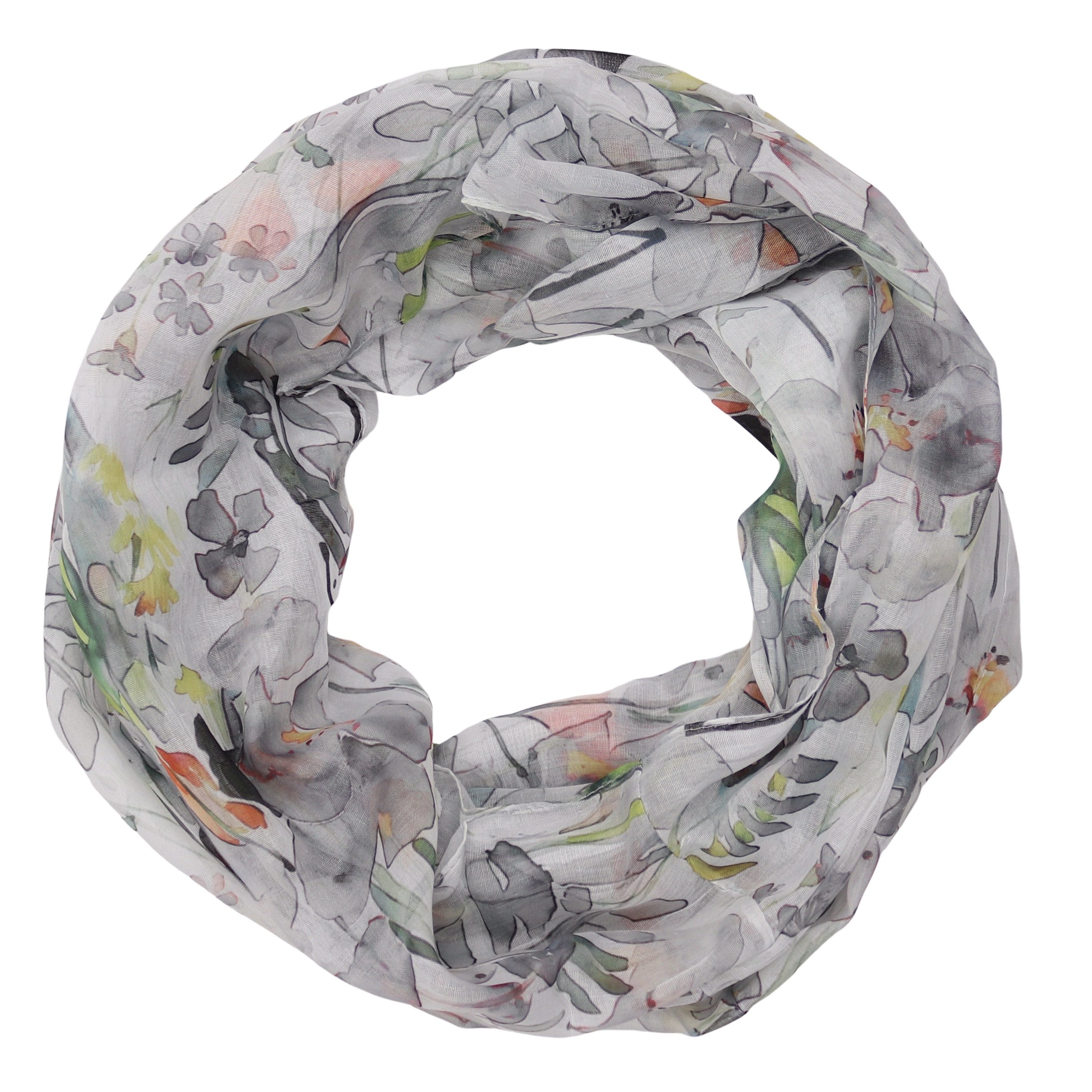 MIRROSI Loop Damen Schal mit Tollem Muster Weich aus 100% Viskose, Schlauchschal, (ca.160x48cm, zweimal um den Hals wickelbar), Damen Halstuch Stola ideal für Frühling,Sommer, Herbst