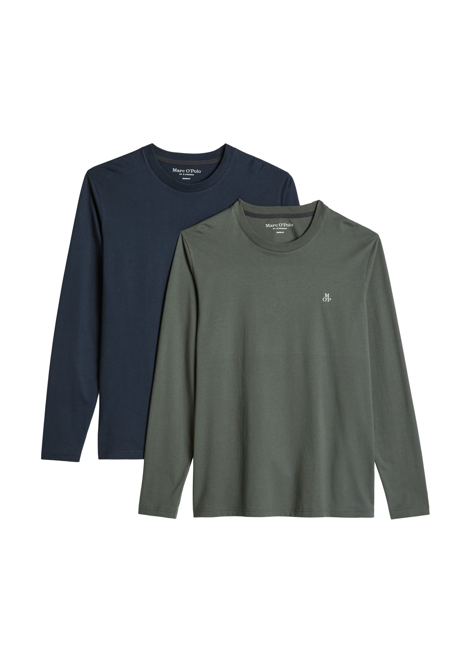 Marc O'Polo Longsleeve (2-tlg) shaped aus Bio-Baumwolle – Bild 2 von 2