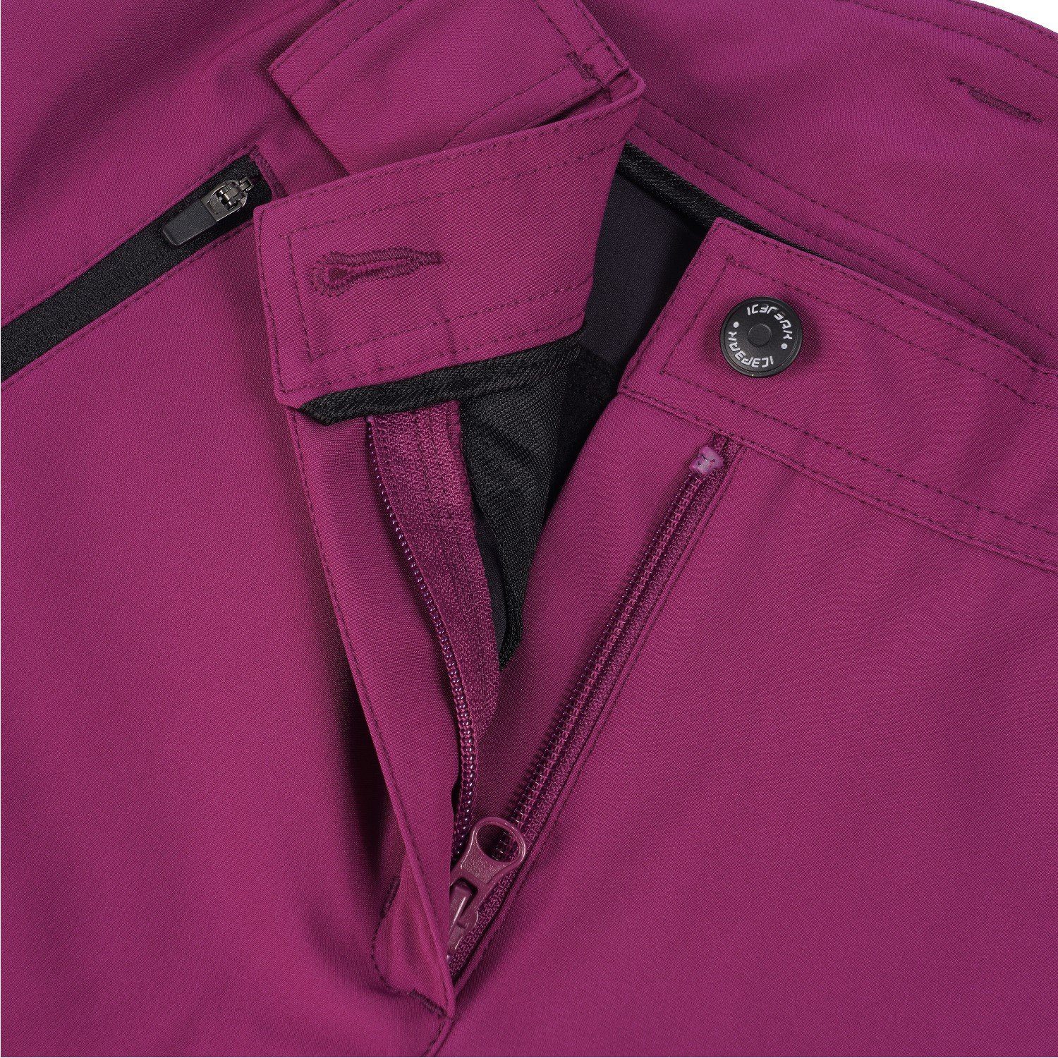 Icepeak (0-tlg) Violett Damen Outdoorhose Doral Windabweisend elastisch für und