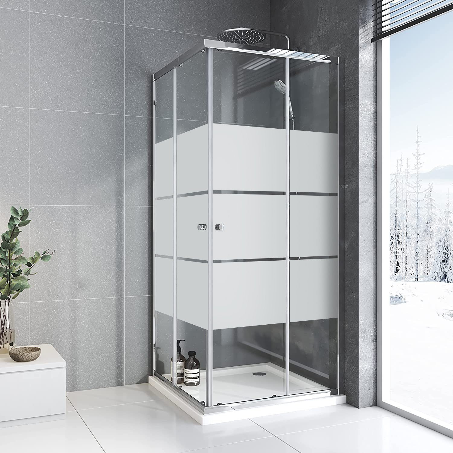 Boromal Eckdusche Duschkabine 75x90 90x75 75x75 günstig online kaufen