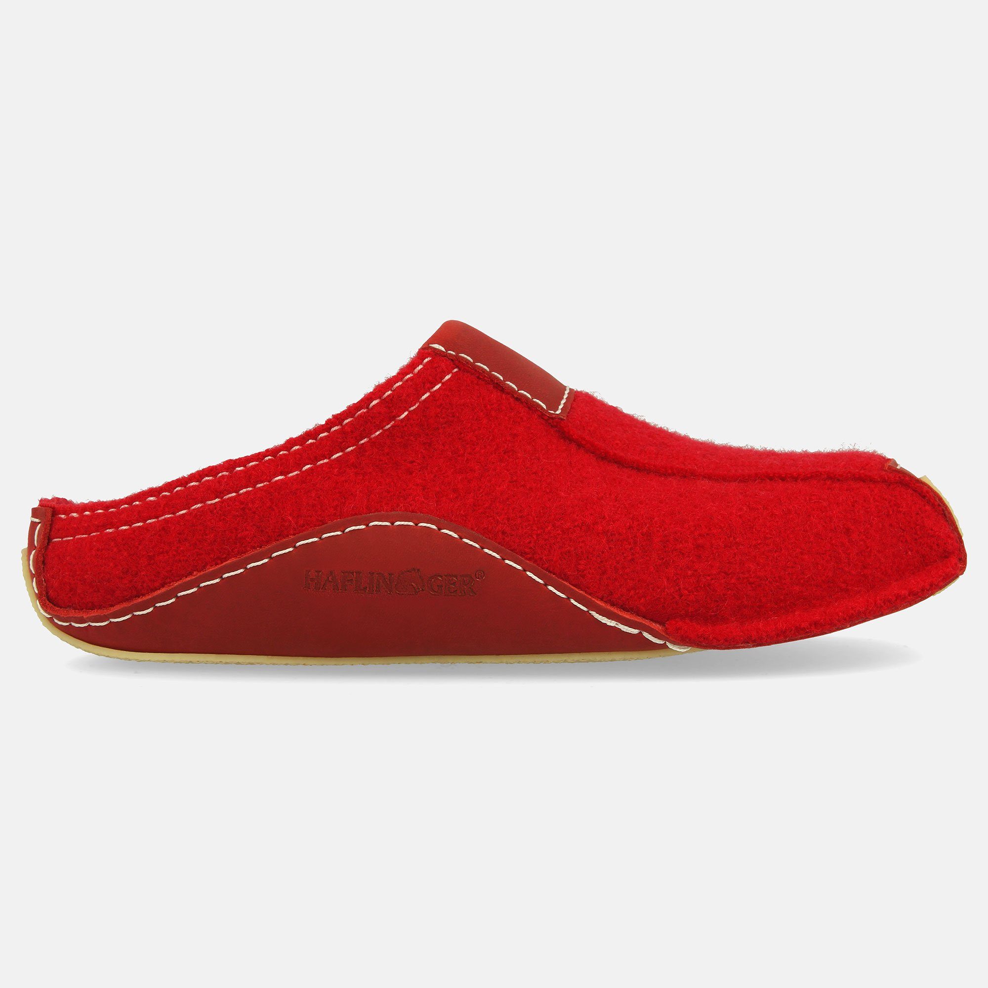Haflinger Pocahontas Шлепанцы aus gewalkter Wolle mit Gummisohle Hausschuh