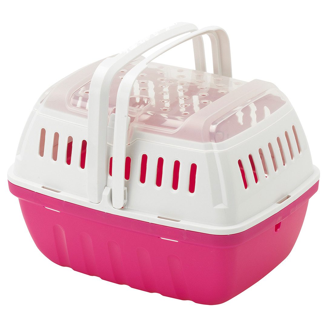 DUVO+ Tiertransportbox Duvoplus Transportbox Hipster - rosa Maße: 23x17x16cm