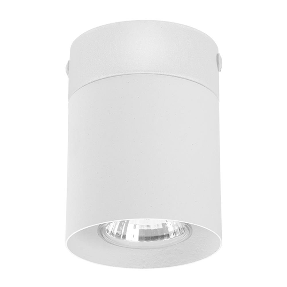 Licht-Erlebnisse Deckenleuchte VEVAS, ohne Leuchtmittel, Deckenspot Weiß H: 10,5 cm Ø 8 cm schmal GU10 Metall Küche Flur