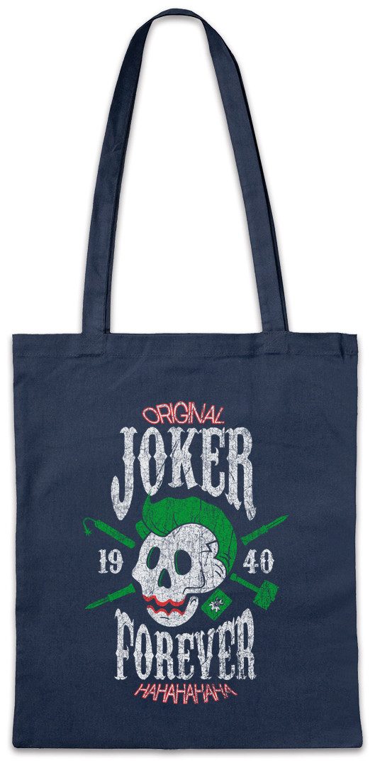 Beuteltasche Joker Forever Stofftasche Skull Schädel Totenkopf Batman Totenschädel
