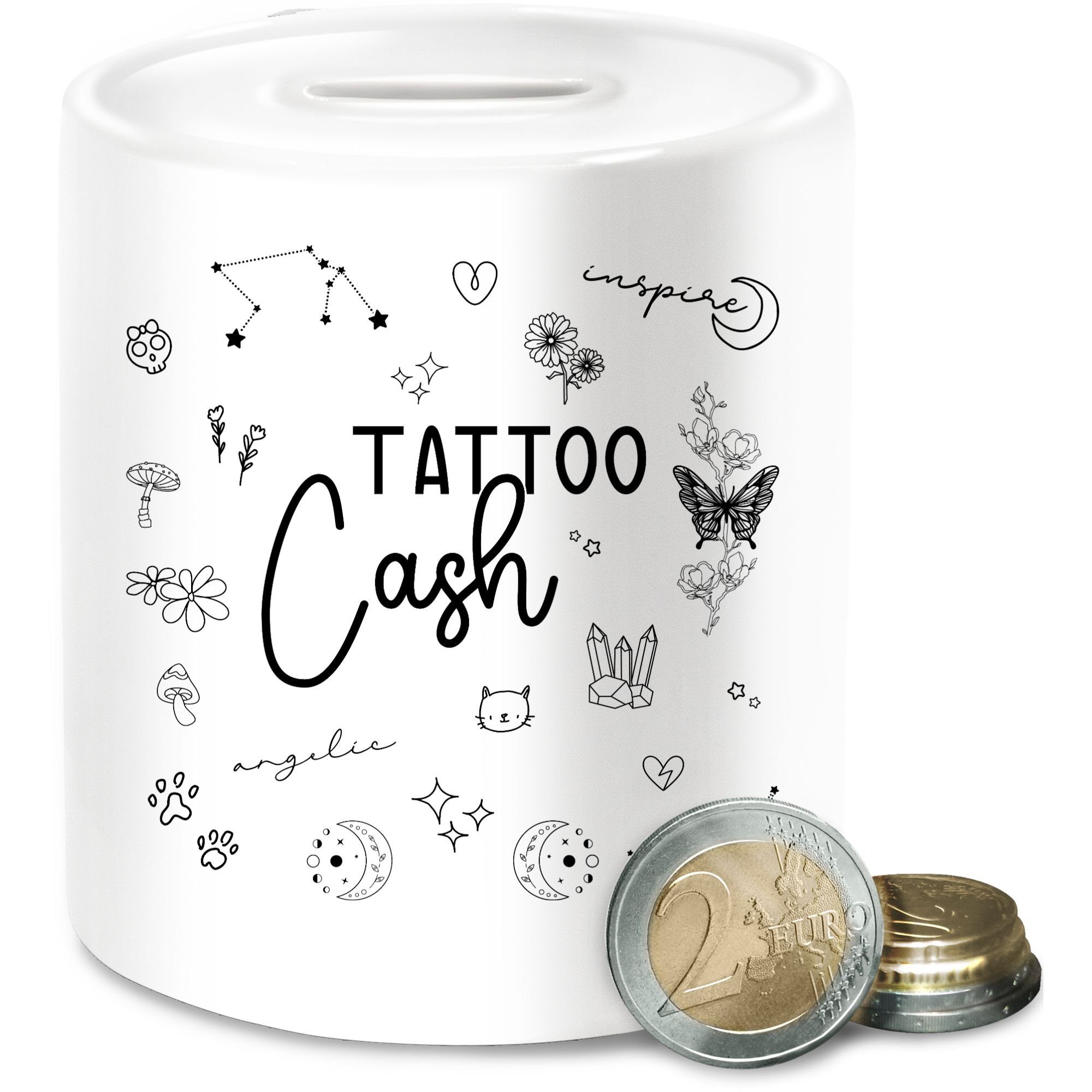 Shirtracer Spardose Tattoo Cash - Geld fürs Tattoo Geschenk, (1-tlg), Tattoo