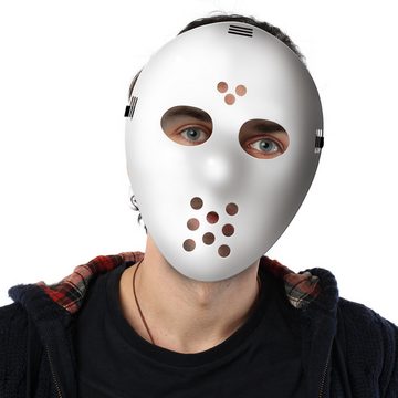 Goods+Gadgets Verkleidungsmaske Jason Hockey Maske, Horror Halloween Gesichtsmaske