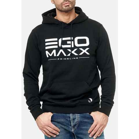 Egomaxx Hoodie Kapuzenpullover Hoodie EGO Sweater Sweatjacke Design (1-tlg) 3042 in Schwarz