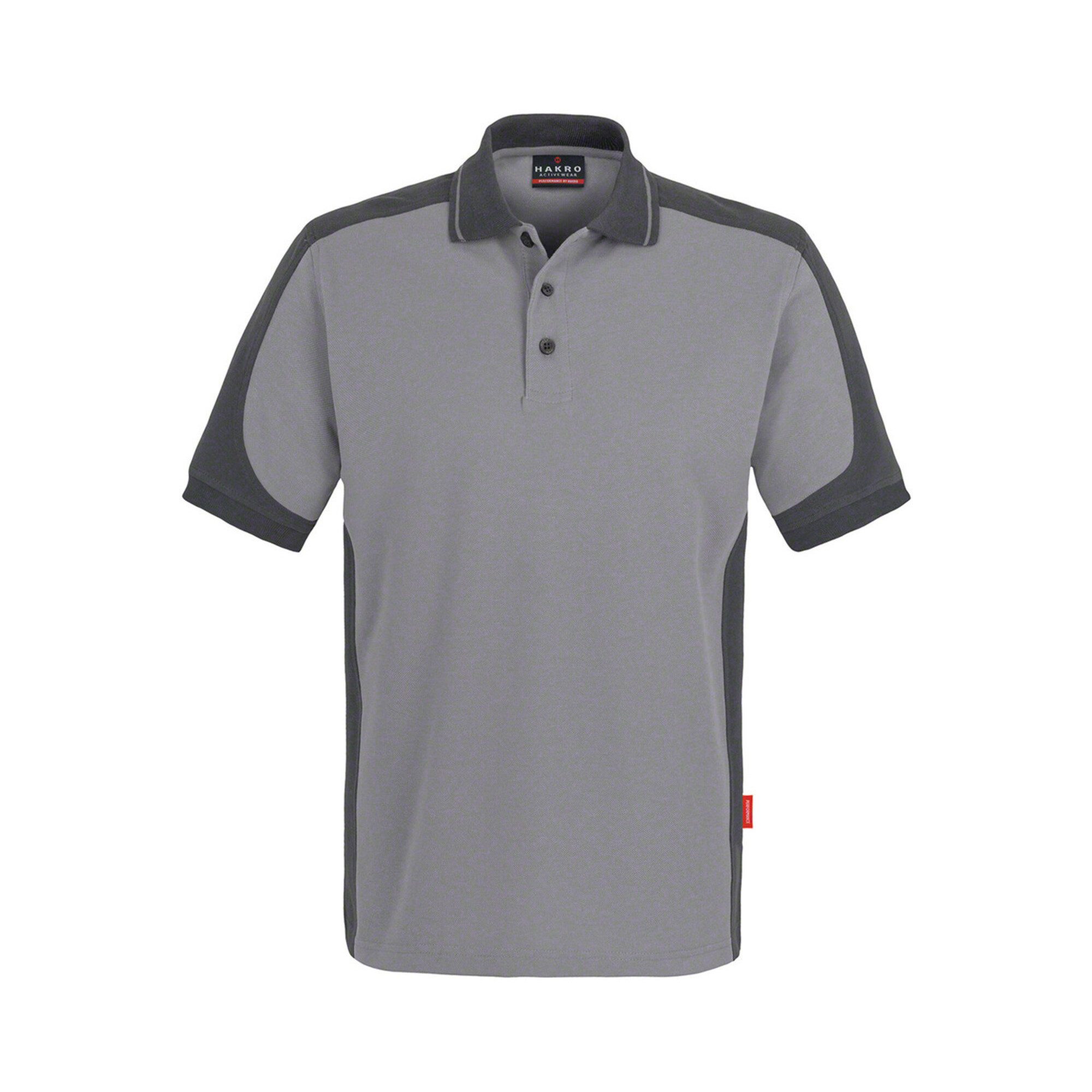 Hakro Poloshirt Hakro Polo-Shirt Contrast Performance, titan, Unisex-Größe: XL