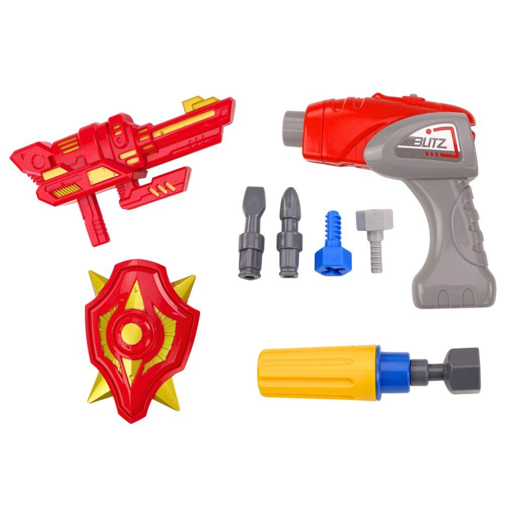 LEAN TOYS Spiel Robot Do Skr?cania Bro? Wiertarka ?rubokr?t ?wiat?a D?wi?k Turkusowy