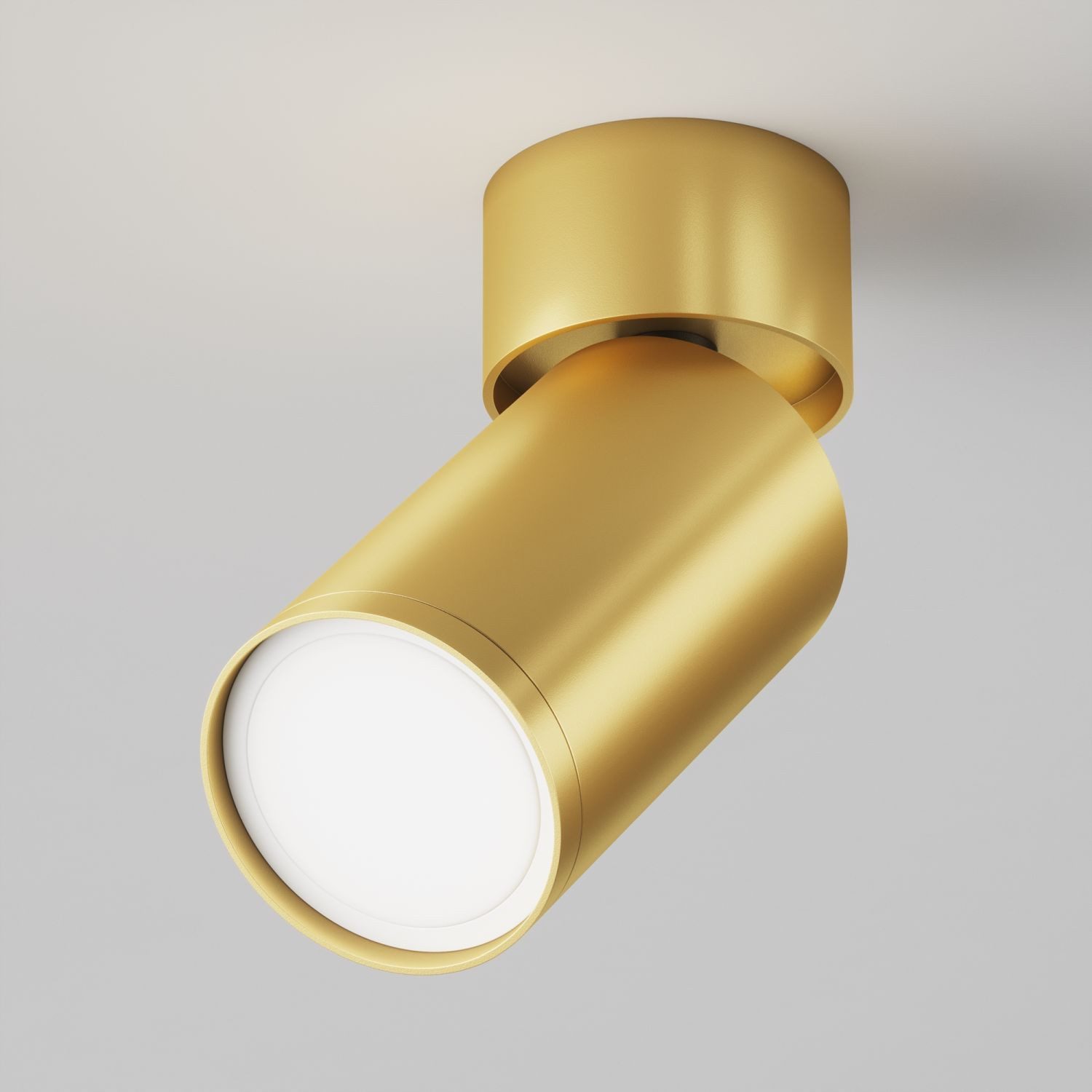 Licht-Erlebnisse Deckenstrahler GANO, ohne Leuchtmittel, Aluminium verstellbar 5,2 cm breit in Gold matt GU10