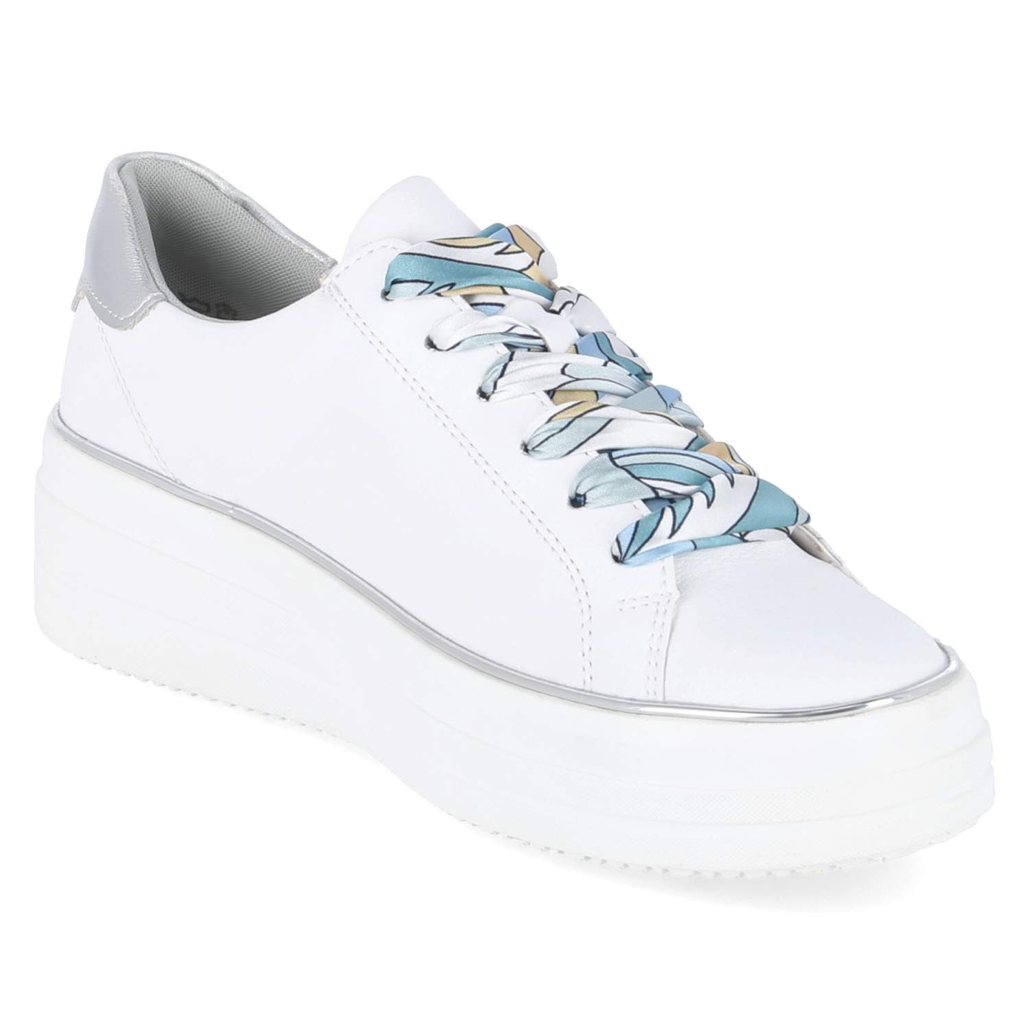 Remonte Remonte Plateau Sneaker D1C06-81 Damen Glattleder white Schnürschuh – Bild 5 von 5