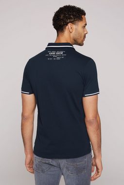 CAMP DAVID Poloshirt mit kontrastreichen Details