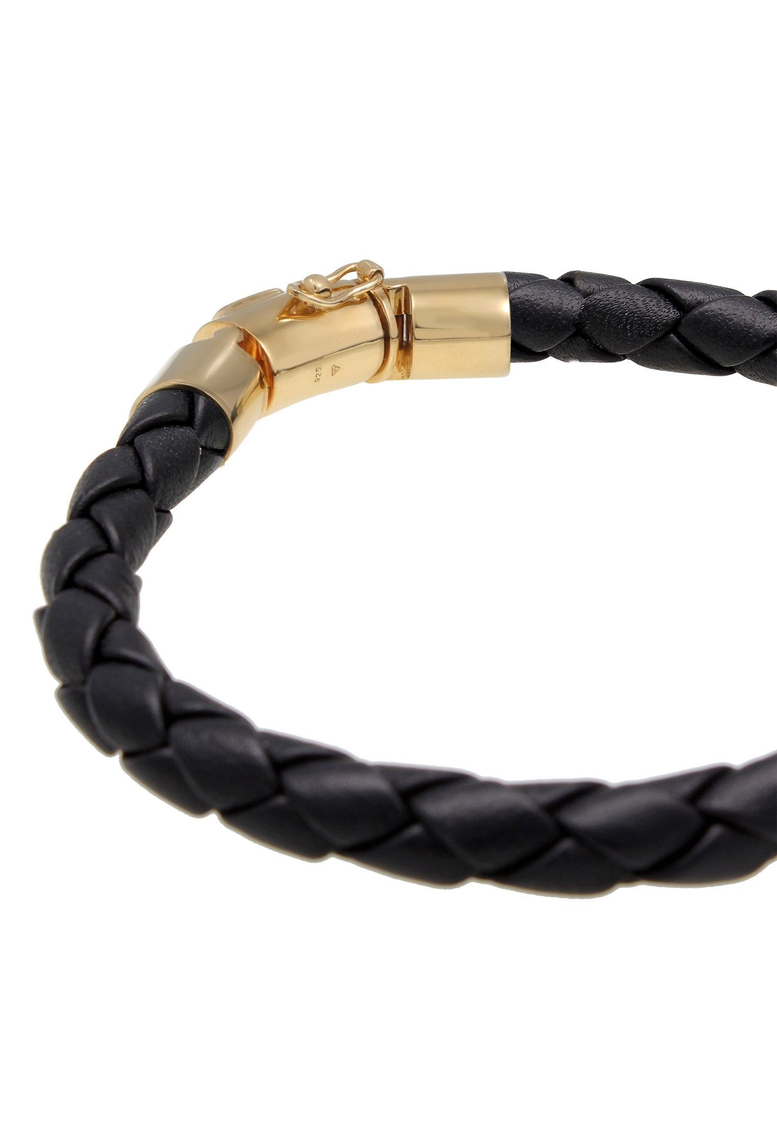 3. Bild von Kuzzoi Lederarmband Herren Lederarmband Kastenverschluss 925 Silber