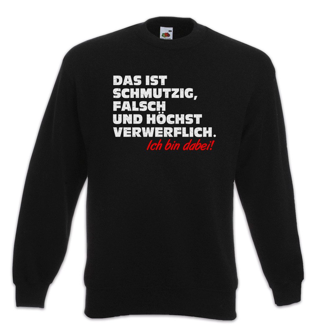Sweatshirt Schmutzig Falsch Verwerflich Sweatshirt Schmutz Dreck Clown Joke Spaß
