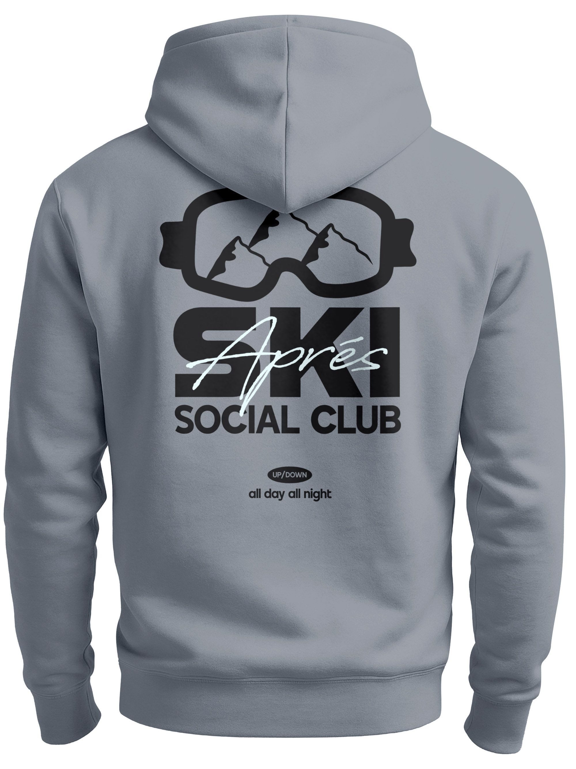 Neverless Hoodie Herren Hoodie Backprint Après Ski Social Club Skifahren Sn günstig online kaufen