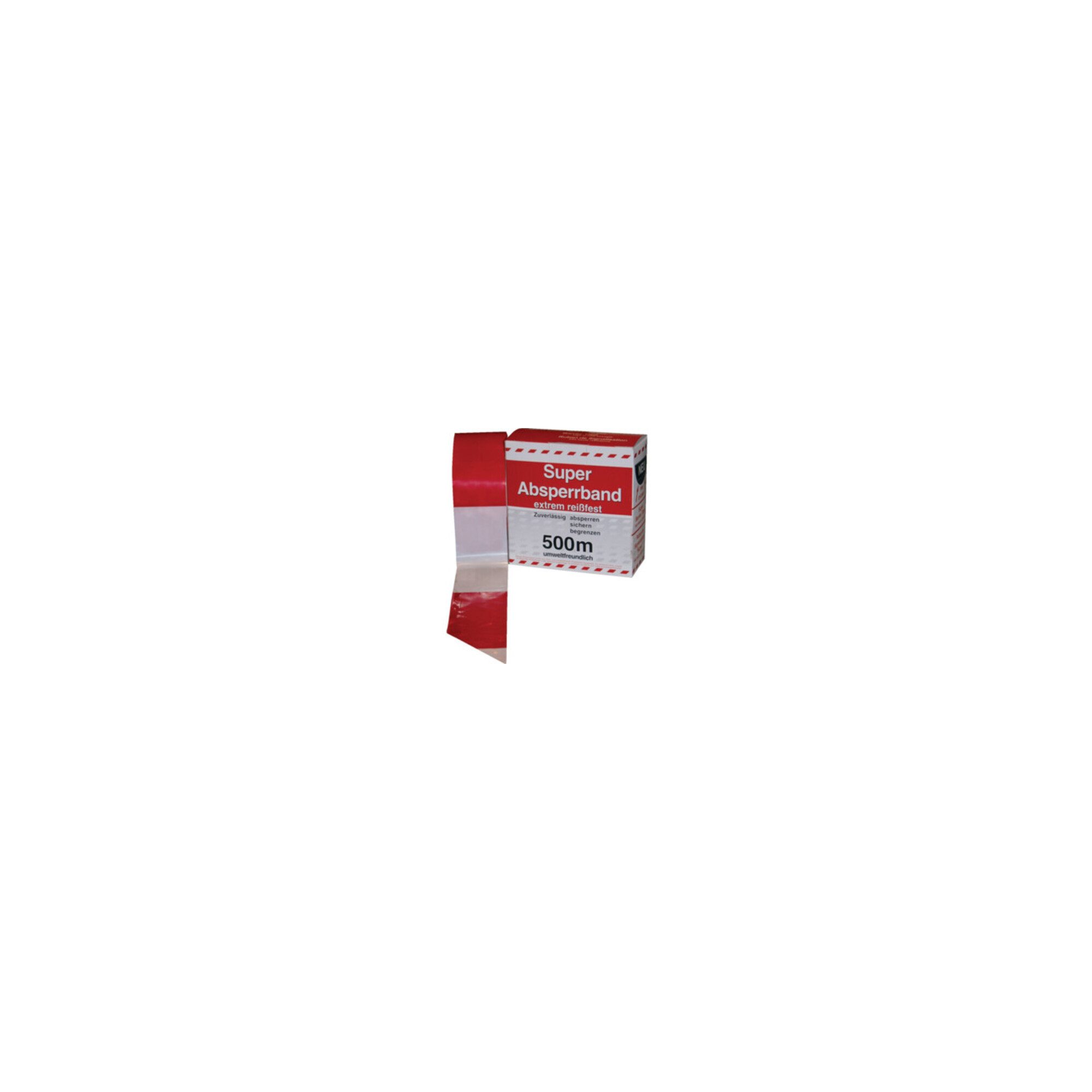 KAYSER Absperrband Absperrband L.500 m B.80mm rot/weiß geblockt 500m/Karton, 500.00 cm