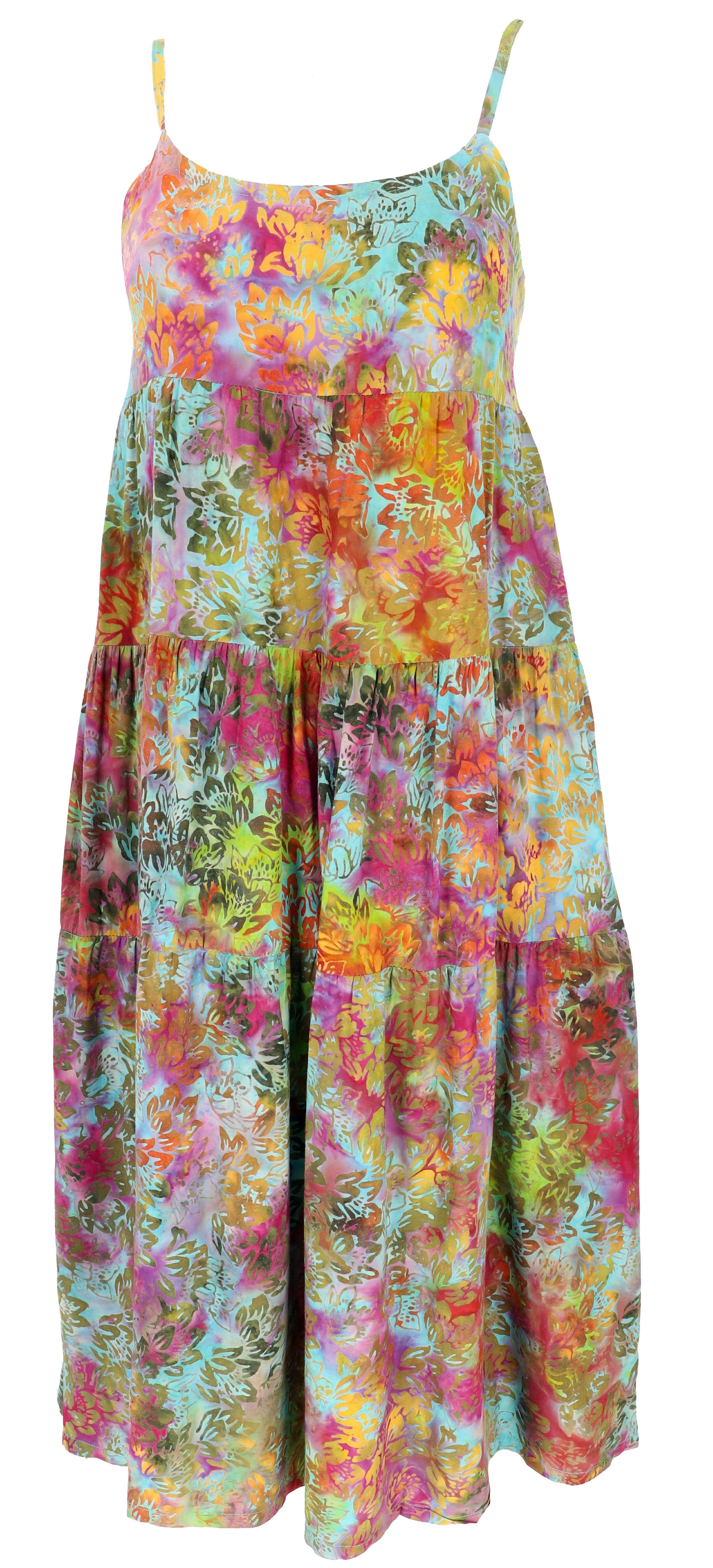 Guru-Shop Midikleid Boho Sommerkleid, luftiges Midikleid,.. alternative Bekleidung