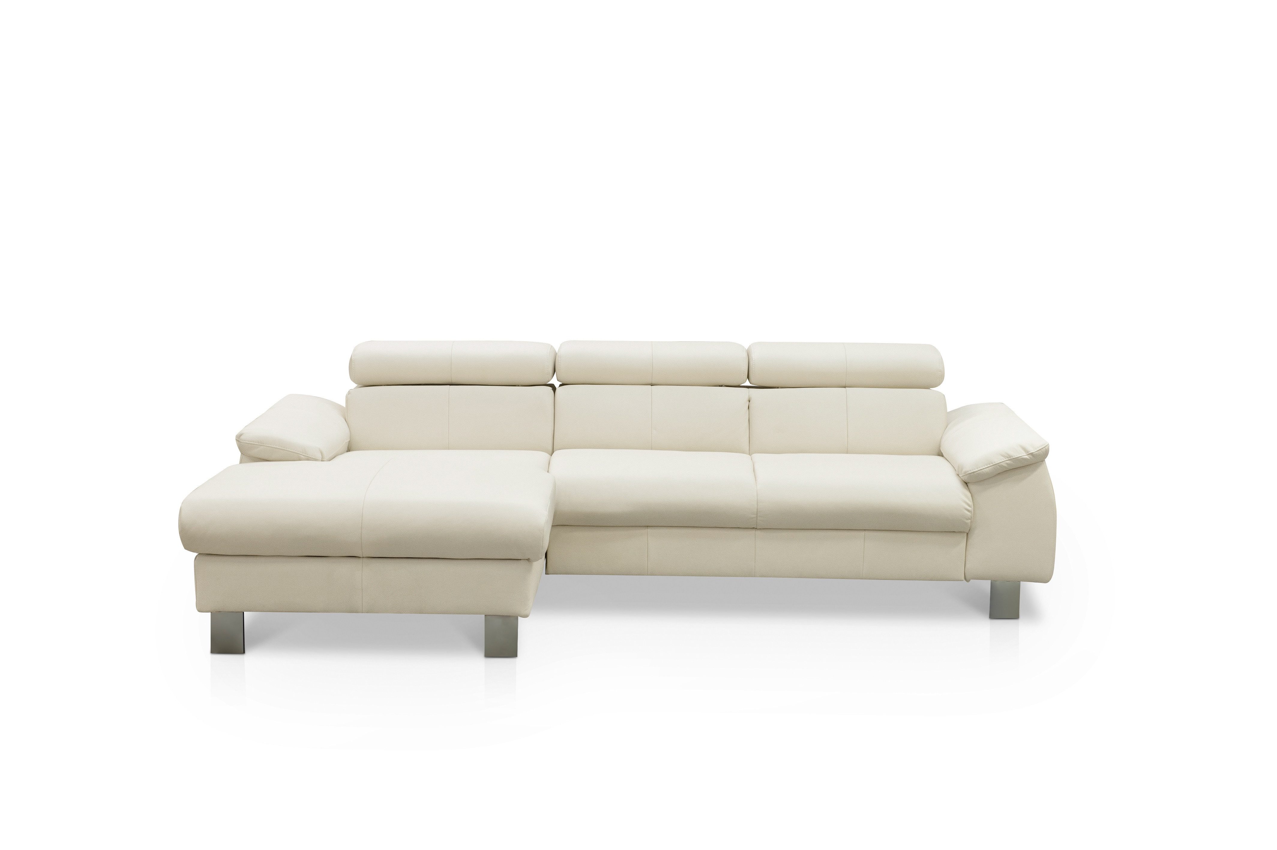 COTTA Ecksofa Micky Echtleder, Echtleder mit Schlaffunktion und Bettkasten