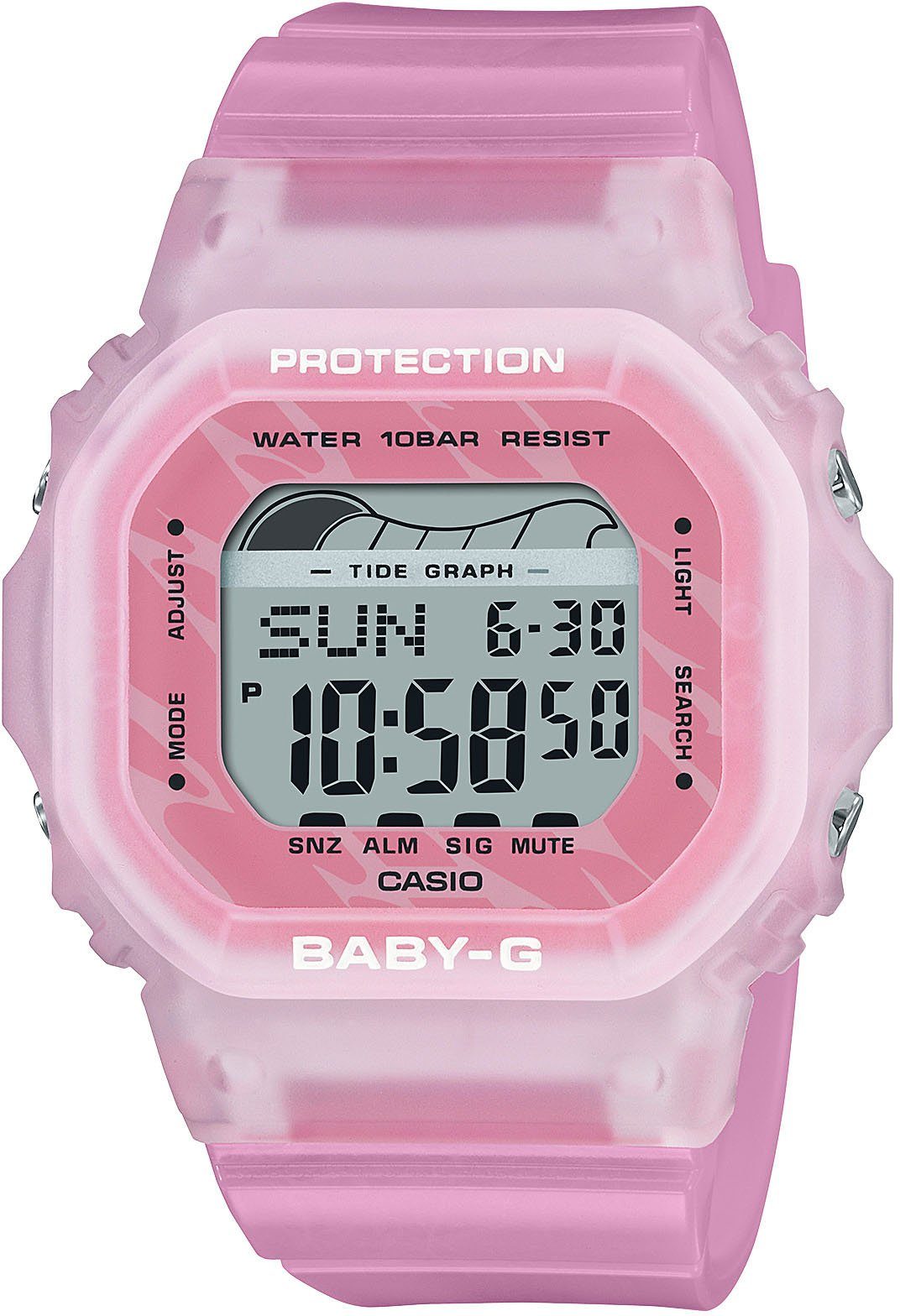CASIO BABY-G Chronograph BLX-565S-4ER, Quarzuhr, Armbanduhr, Damenuhr, digital, Stoppfunktion, Weltzeit