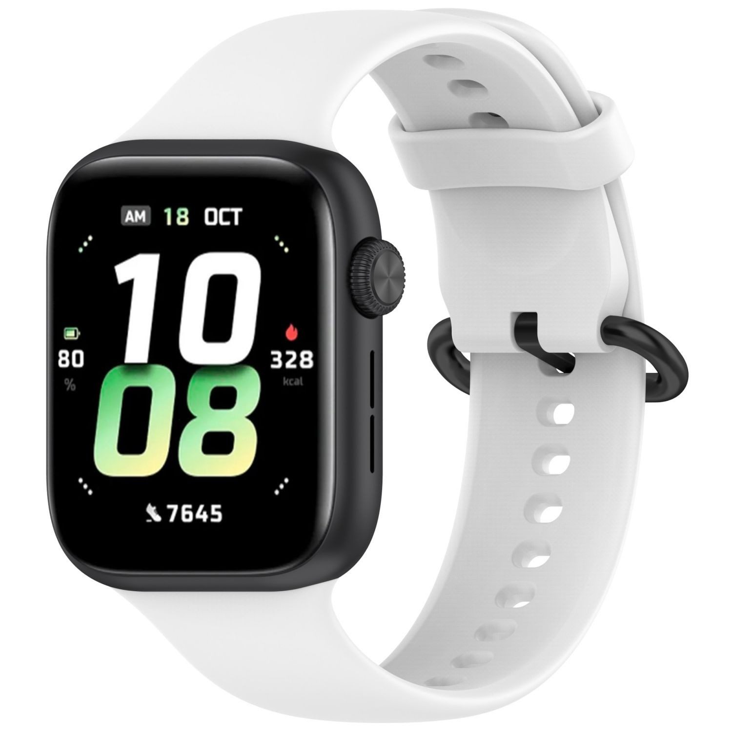 Wigento Smartwatch-Armband Für Honor Watch 5 Solid Color Design Soft Silikon Ersatz Armband Weiß, Silikonmaterial, langlebig, Solid Color