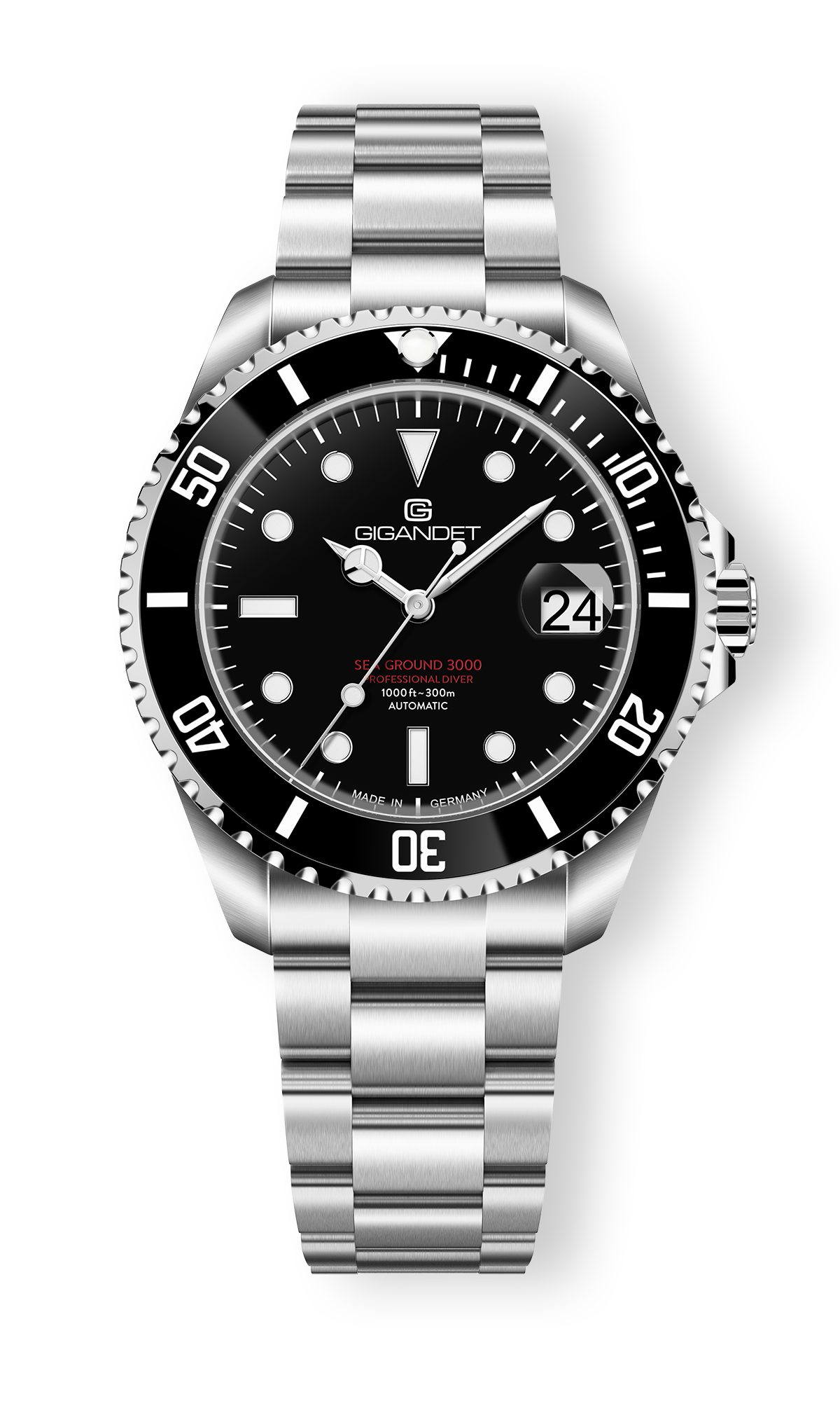 Gigandet Automatikuhr SEAGROUND 3000, Made in Germany, Saphirglas, Keramikl günstig online kaufen