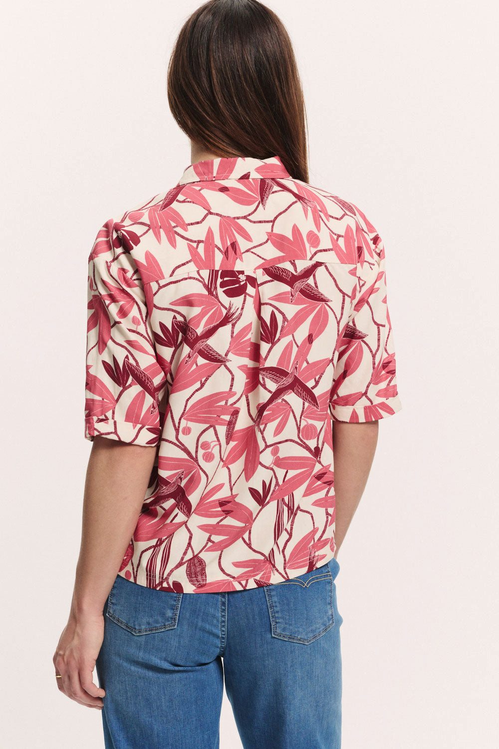 Tranquillo Hemdbluse Oversized Bluse Anii aus EcoVero™ Viskose Oversized-Bluse aus nachhaltiger LENZING ECOVERO Viskose