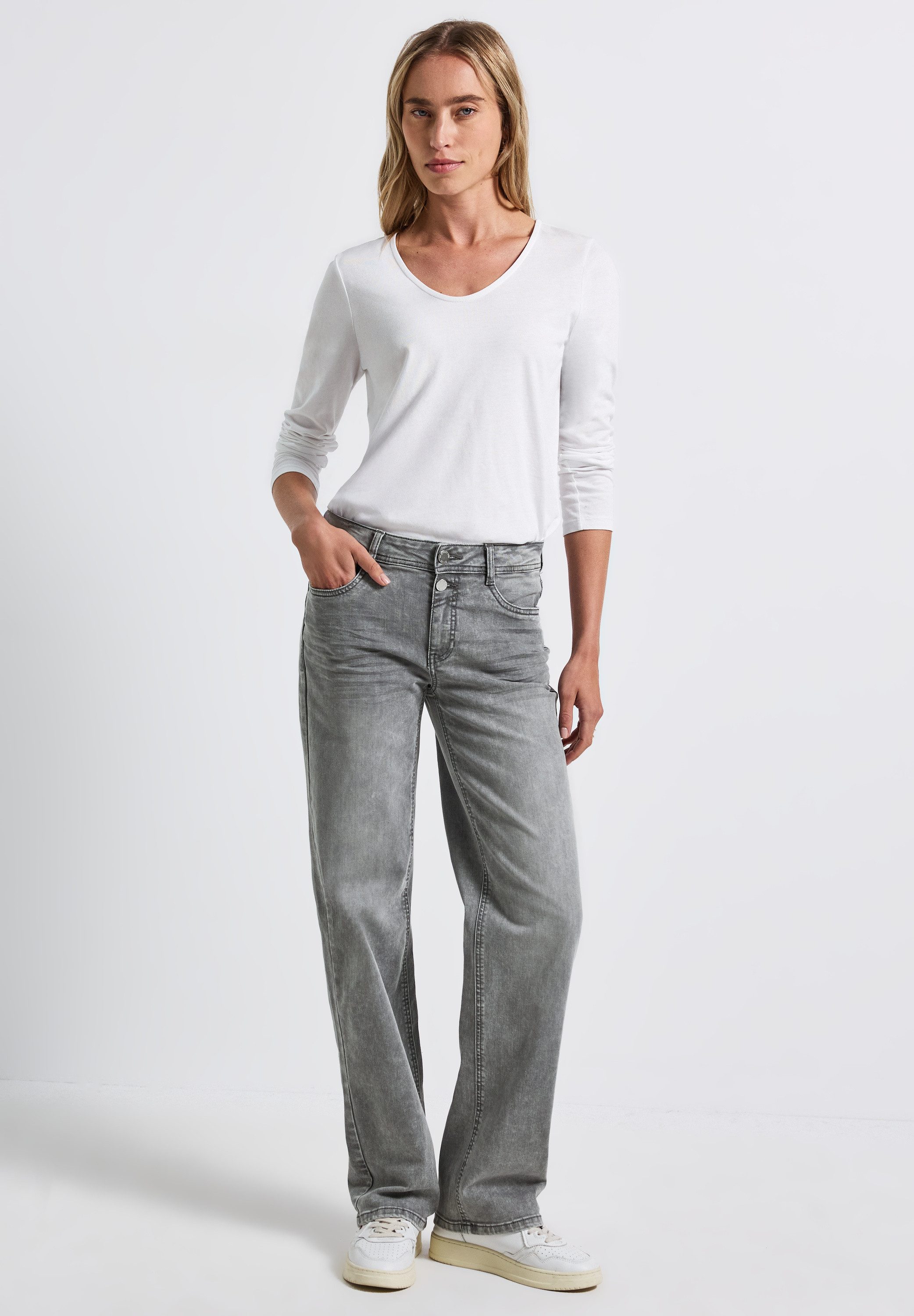 STREET ONE Comfort-fit-Jeans Middle Waist