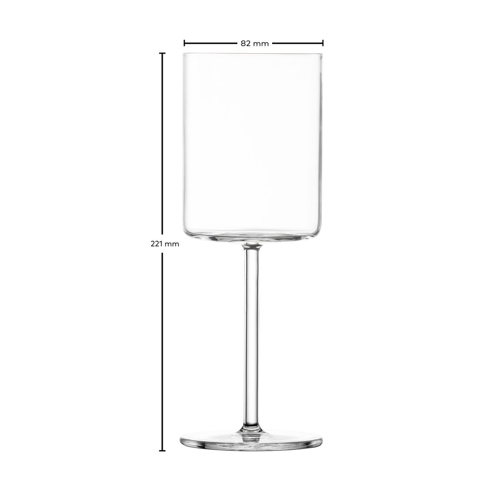 SCHOTT-ZWIESEL Rotweinglas Modo Rotweingläser 440 ml 4er Set, 4-tlg., Glas