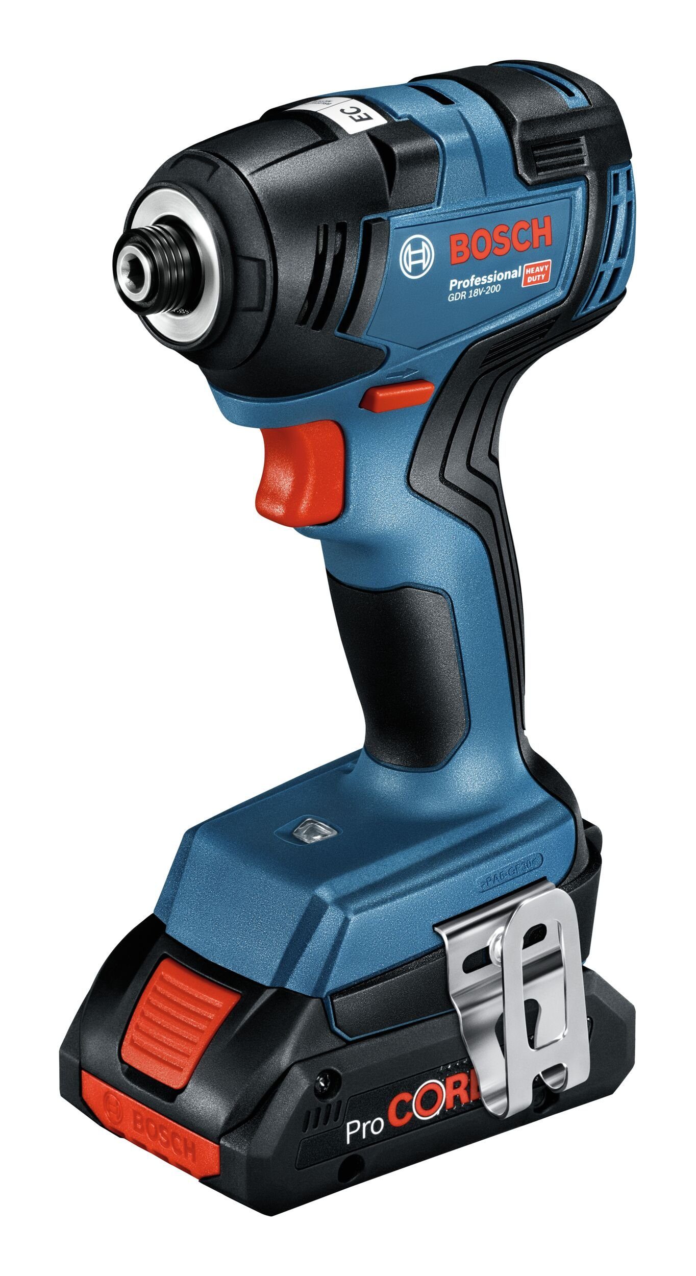 Bosch Professional Akku-Schlagschrauber GDR 18V-200, 3400 U/min, 200 Nm, Drehschlagschrauber mit 2x Akku 4 Ah - im L-Case