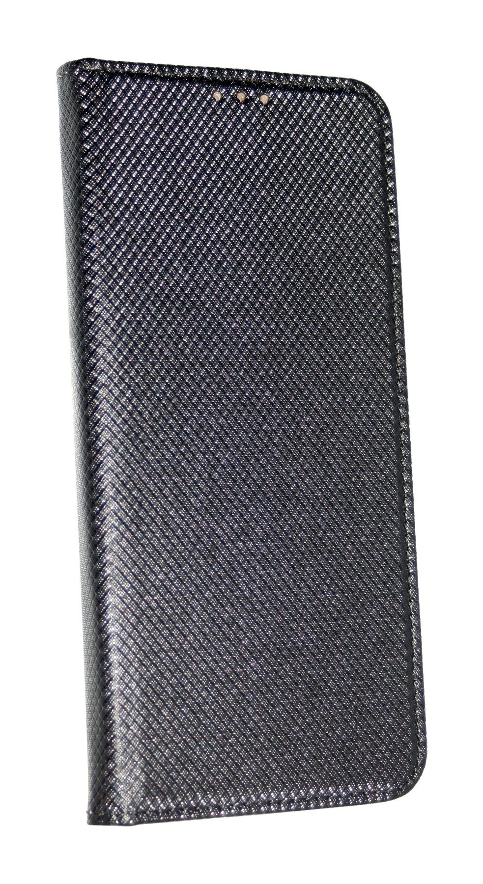 Handyhülle Buch Tasche "Smart" kompatibel mit Oppo A54 5G, Kunstleder Schutzhülle Handy Wallet Case Cover mit Kartenfächern, Standfunktion Schwarz