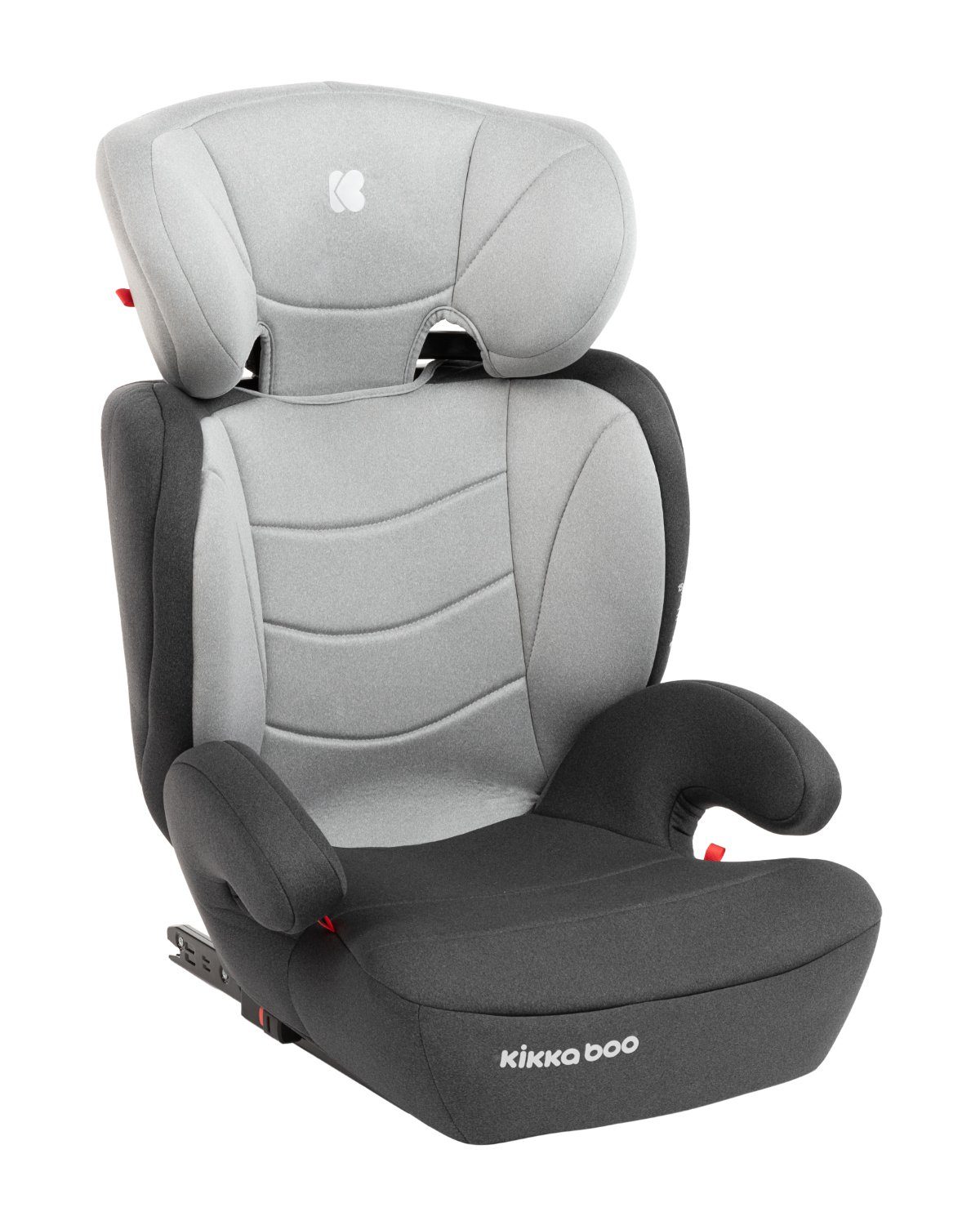 kg, 2/3 36 Isofix hellgrau Gruppe Amaro, Sitzerhöhung, kg) Kikkaboo (15-36 Kindersitz bis: verstellbar Kindersitzerhöhung