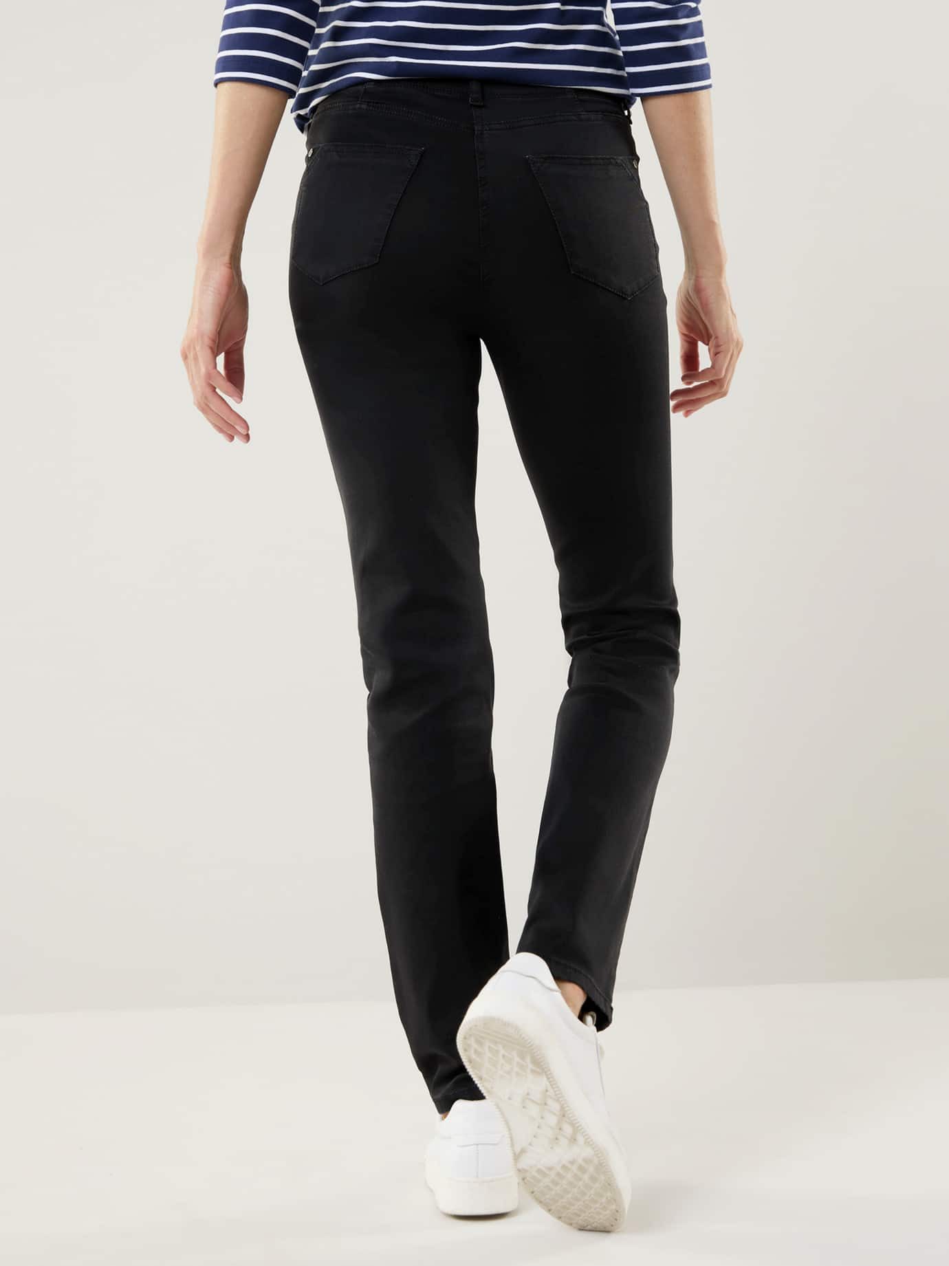 Walbusch Stretch-Jeans Damen Yoga-Jeans Ultrastretch Feminine F. Feminine Fit Kurz Lang Stretch-Jeans: Powerstretch-Denim, Flex-Bund, supersoft, pflegeleicht