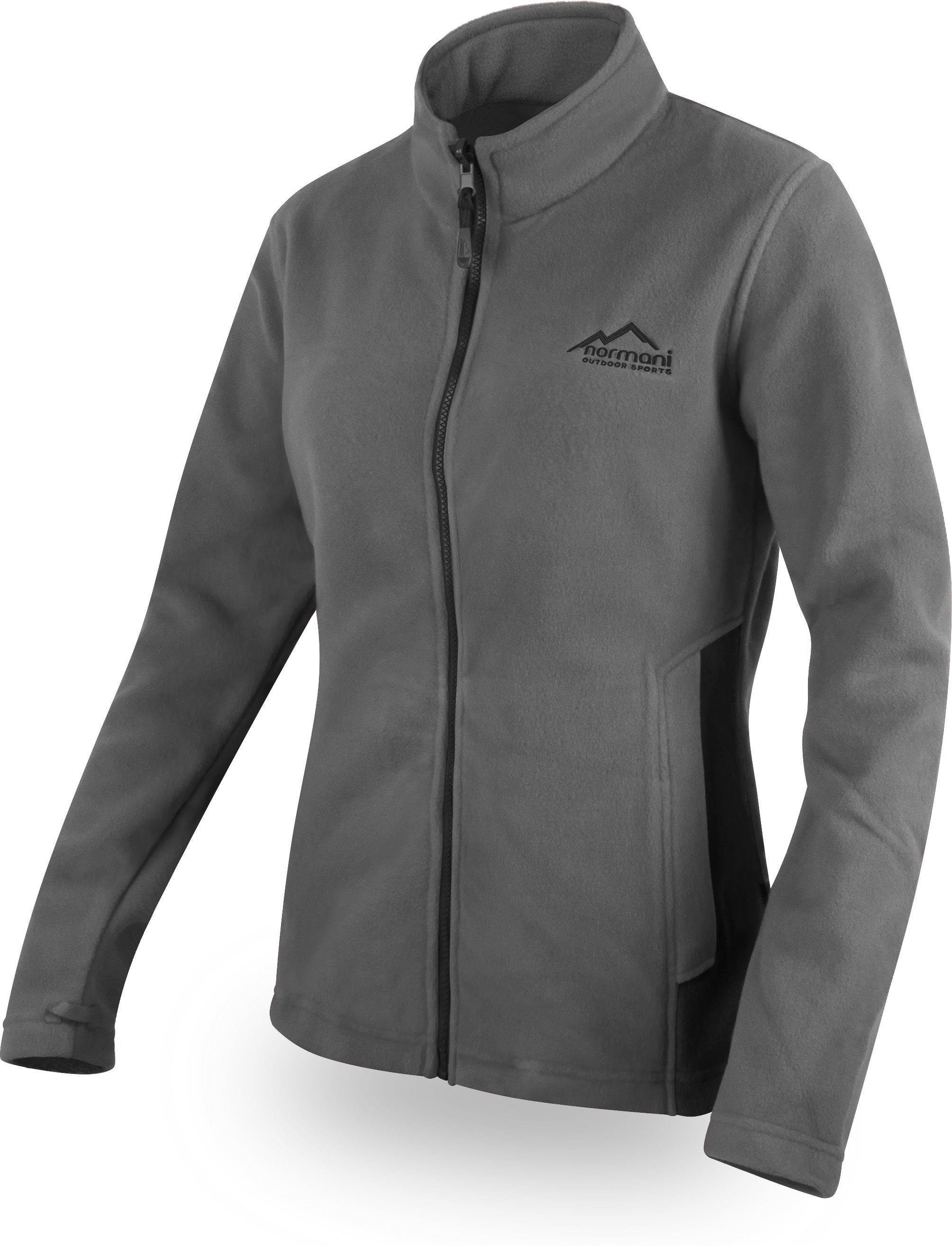 normani Fleecejacke Damen Fleecejacke Ivalo Übergangsjacke mit Reißverschlusstaschen Reisejacke Winterjacke