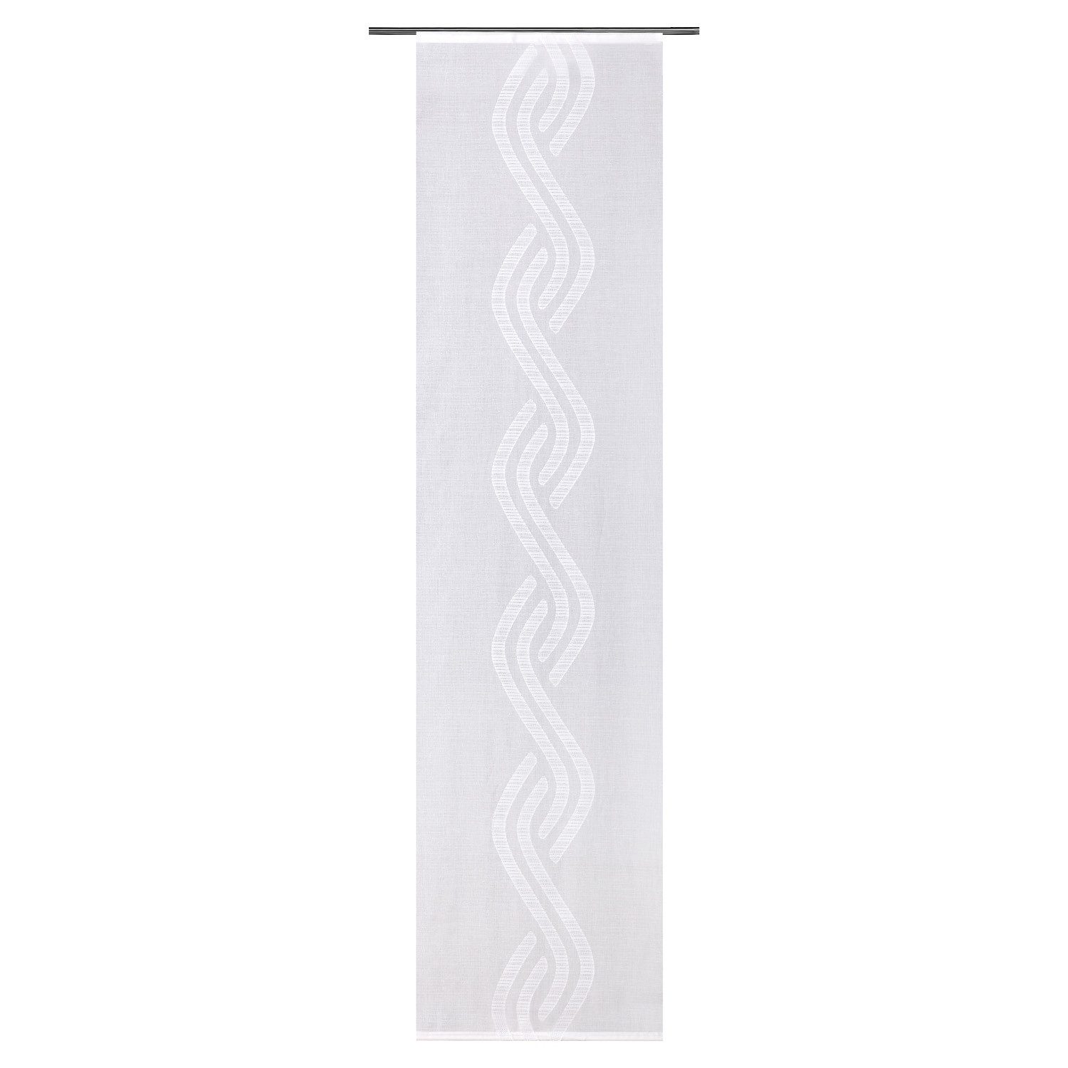 Vorhang NOVI, Flächenvorhang, Creme, 60 x 245 cm, (1 St), Paneelwagen, halbtransparent, Polyester, Wellenmuster, Polyester