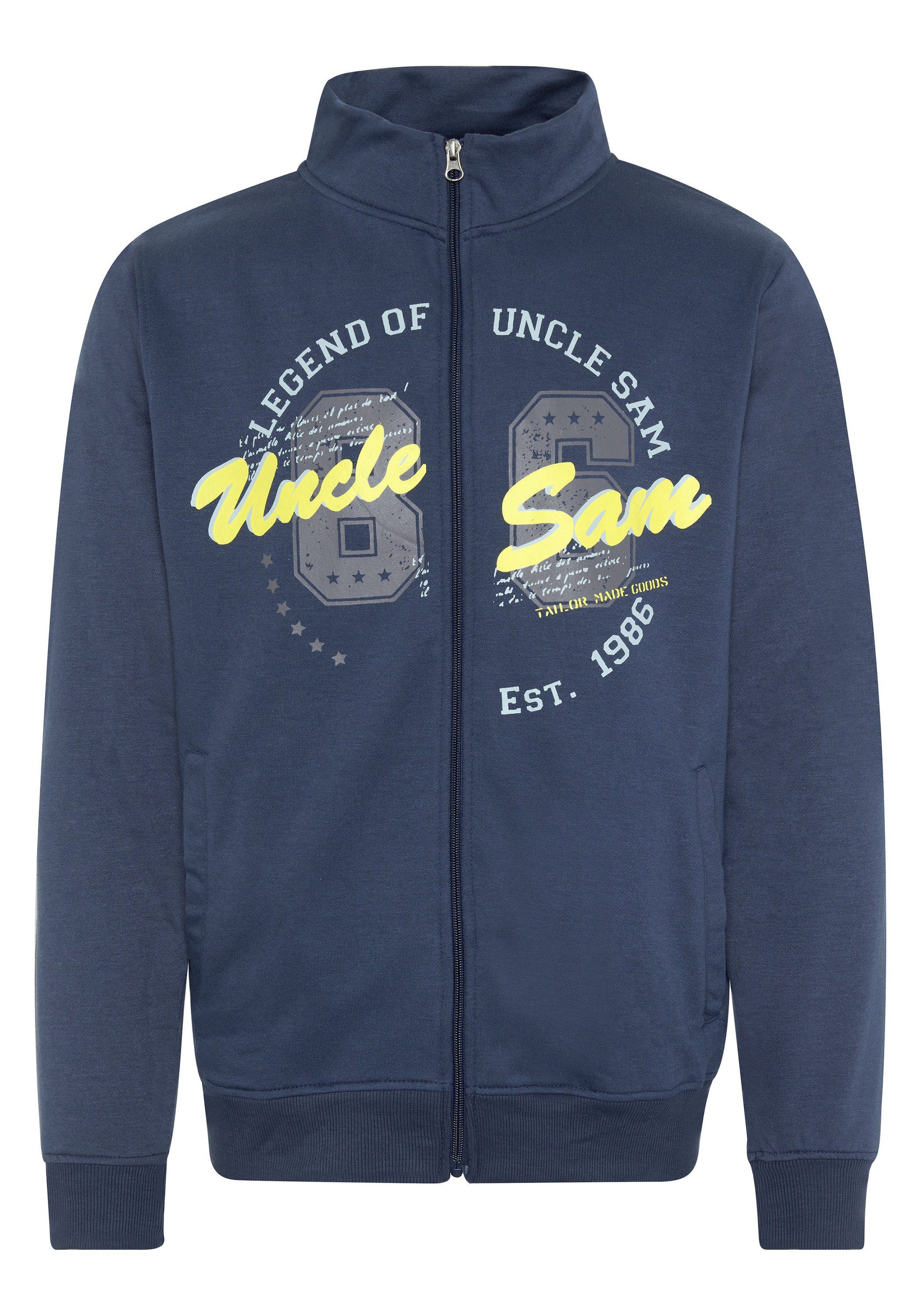 Sam im Logo-Design Uncle Sweatjacke