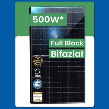EPP.Solar 500W Solarmodule Bifazial Glas-Glas Photovoltaik Solar Panel