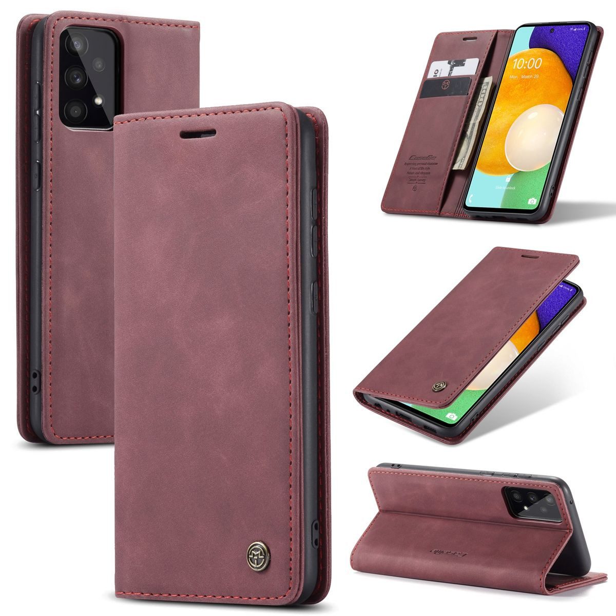 König Design Handyhülle Samsung Galaxy A53 5G, Schutzhülle Schutztasche Case Cover Etuis Wallet Klapptasche Bookstyle