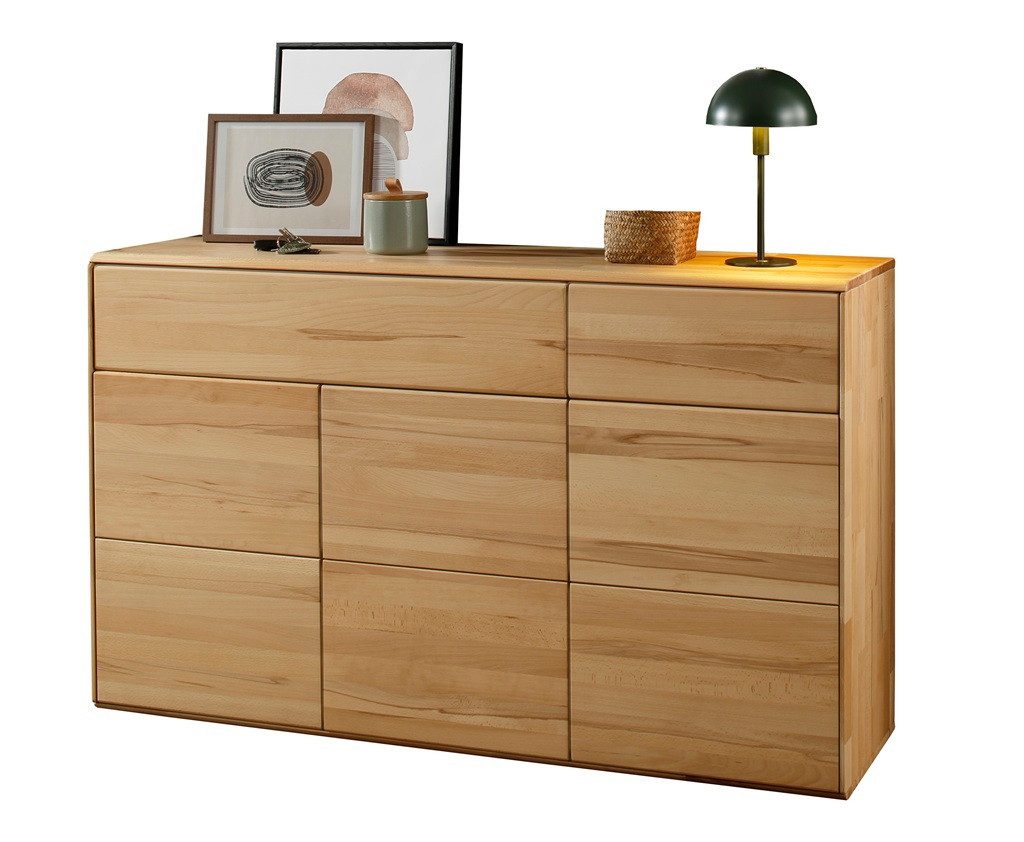 Main Möbel Sideboard Sideboard 149x91cm "Messina" Kernbuche massiv